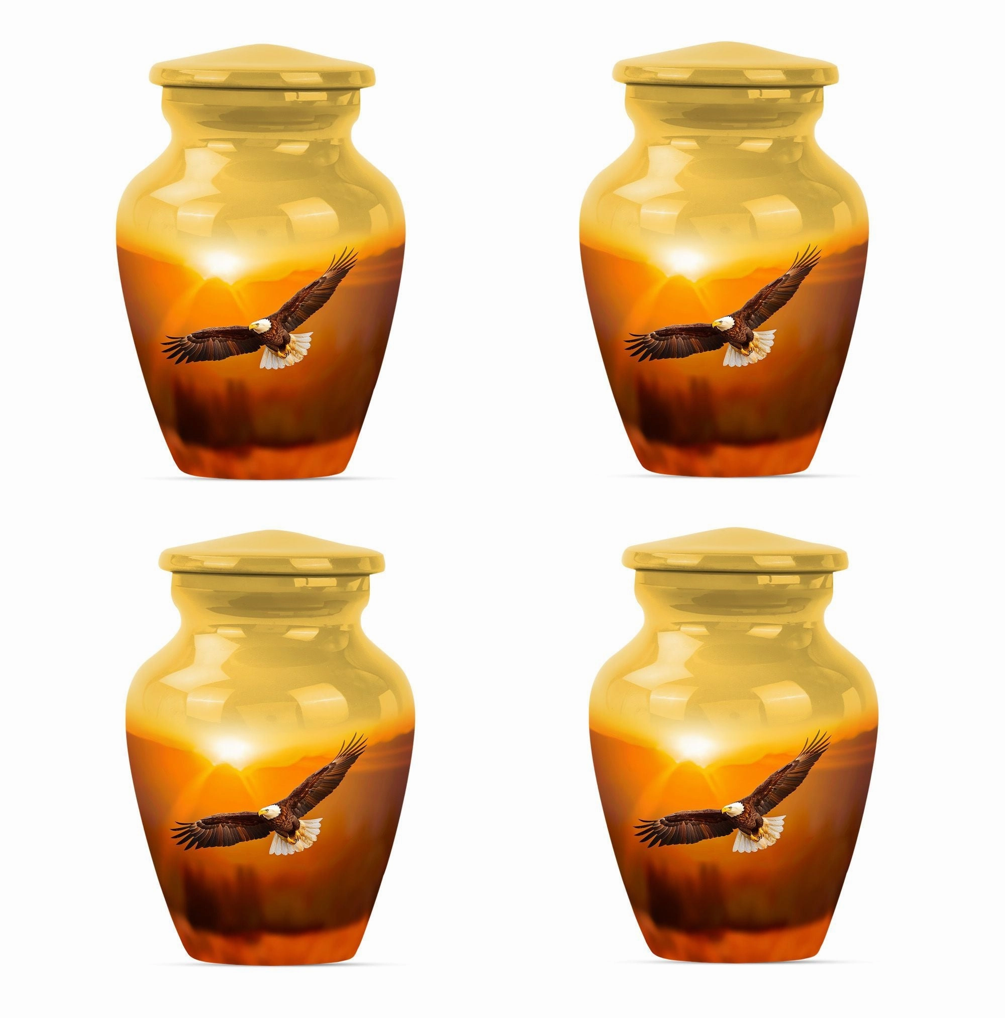 Eagle Urn Medium - Wolf Howling Themed Cremation Urn