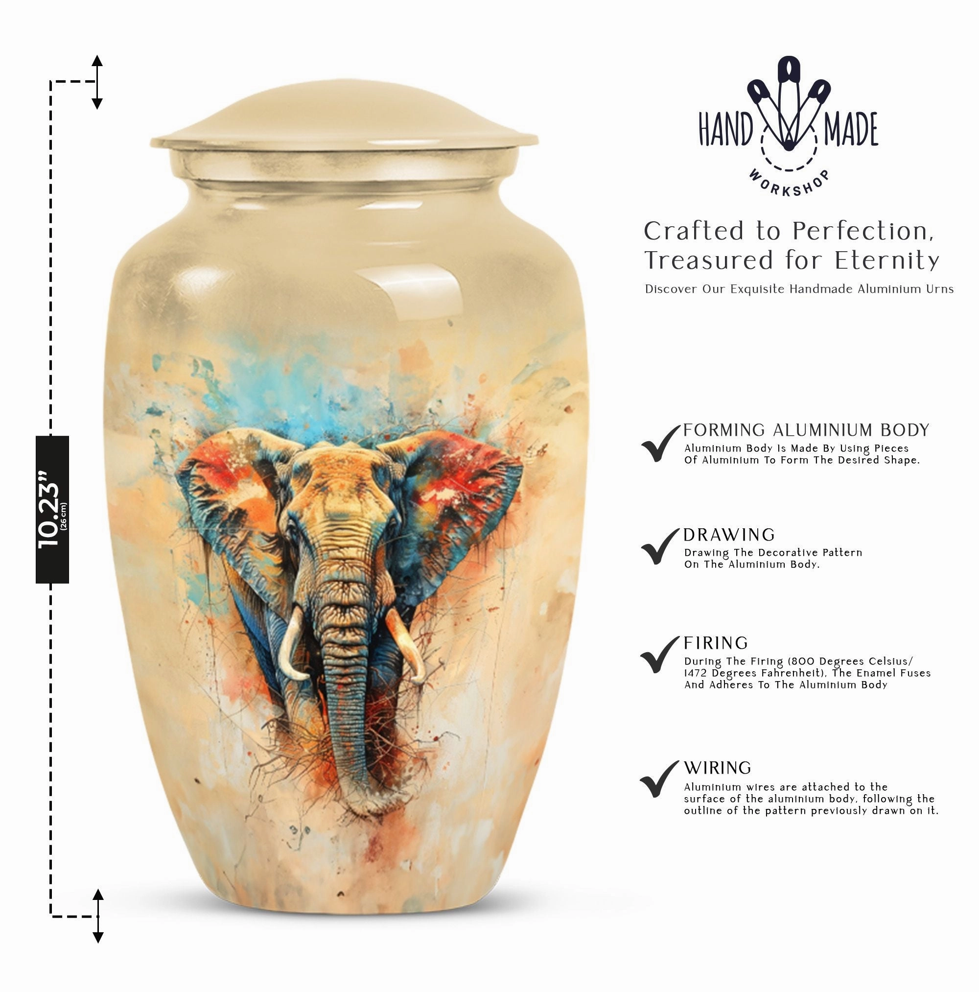 Elephant Memorial Urn - Dignified Honour for Deceased Loved Ones