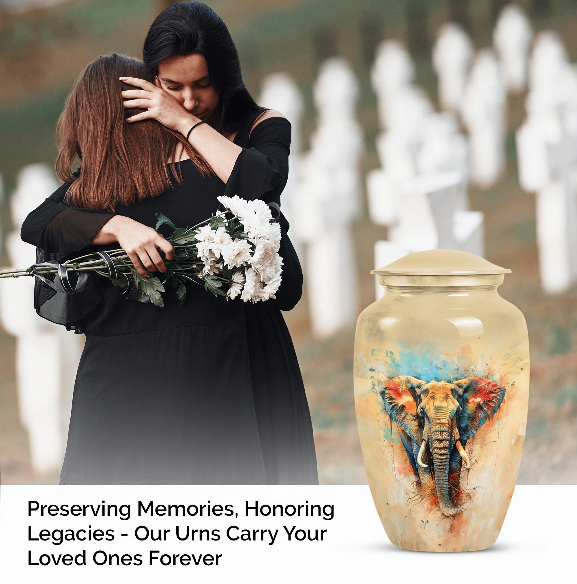 Elephant Memorial Urn - Dignified Honour for Deceased Loved Ones