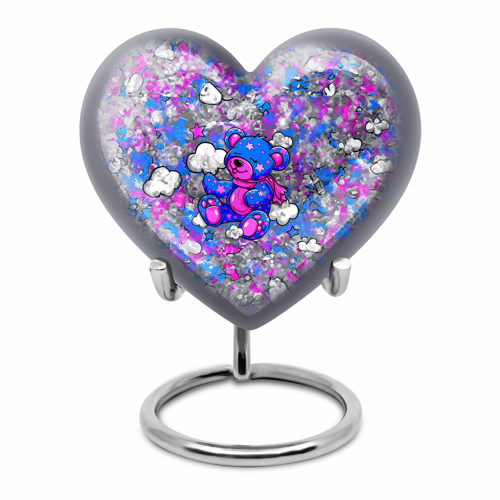 Endearing Remembrance Bear Urn - Memorial Cremation Medium Urn