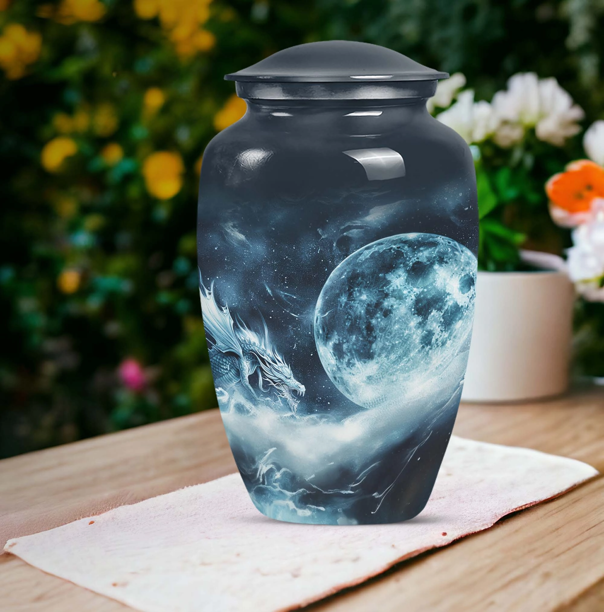 Eternal Lunar Urn: Commemorative Adult Ash Keepsake Urn