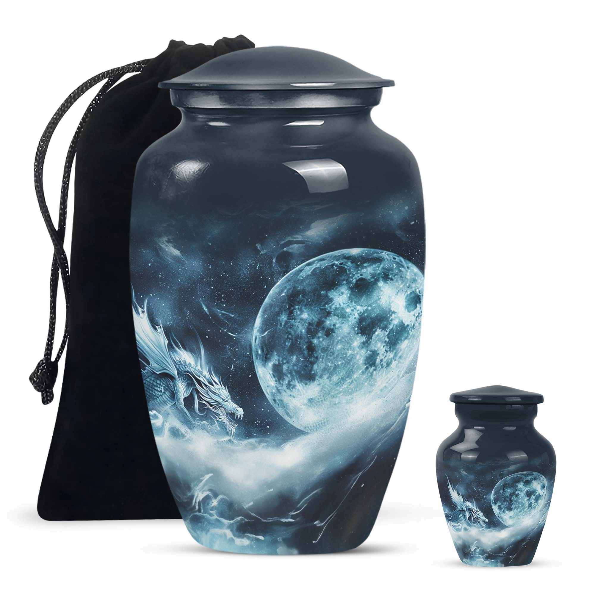 Eternal Lunar Urn: Commemorative Adult Ash Keepsake Urn