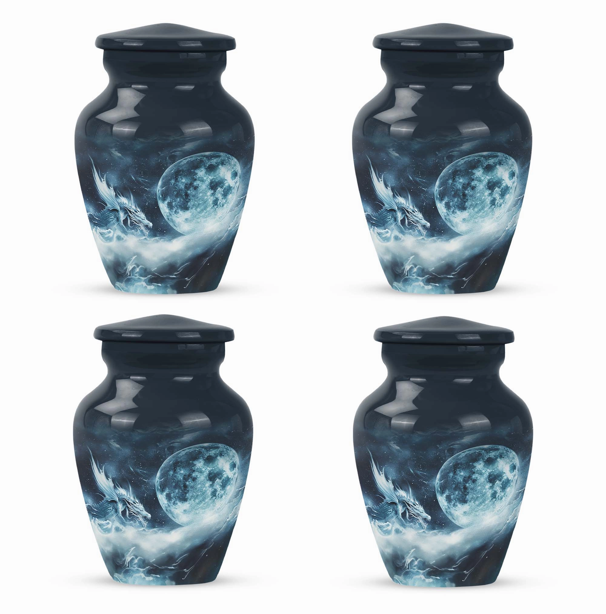 Eternal Lunar Urn: Commemorative Adult Ash Keepsake Urn