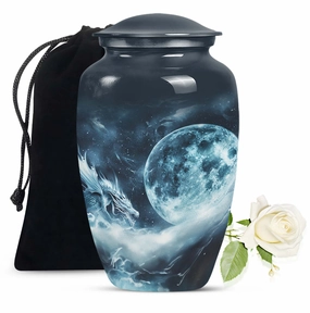 Eternal Lunar Urn: Commemorative Adult Ash Keepsake Urn