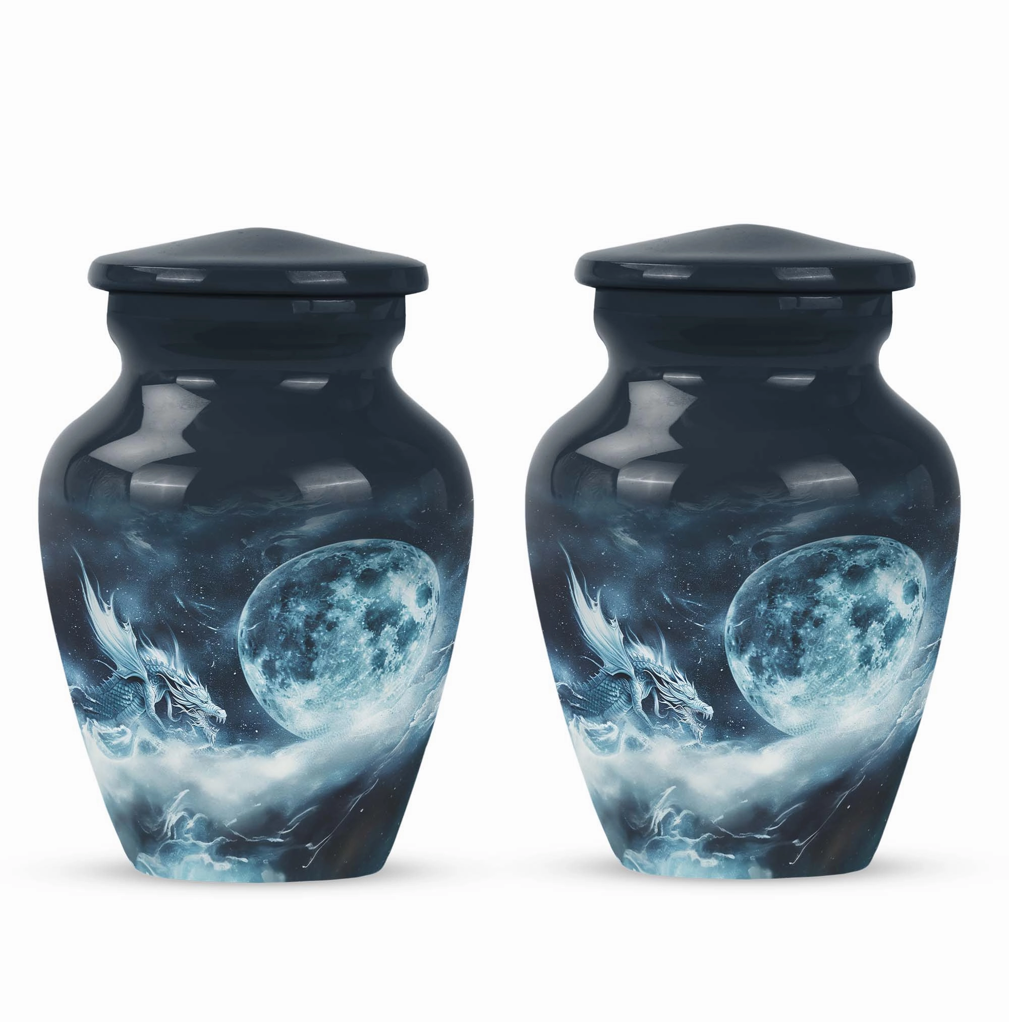 Eternal Lunar Urn: Commemorative Adult Ash Keepsake Urn
