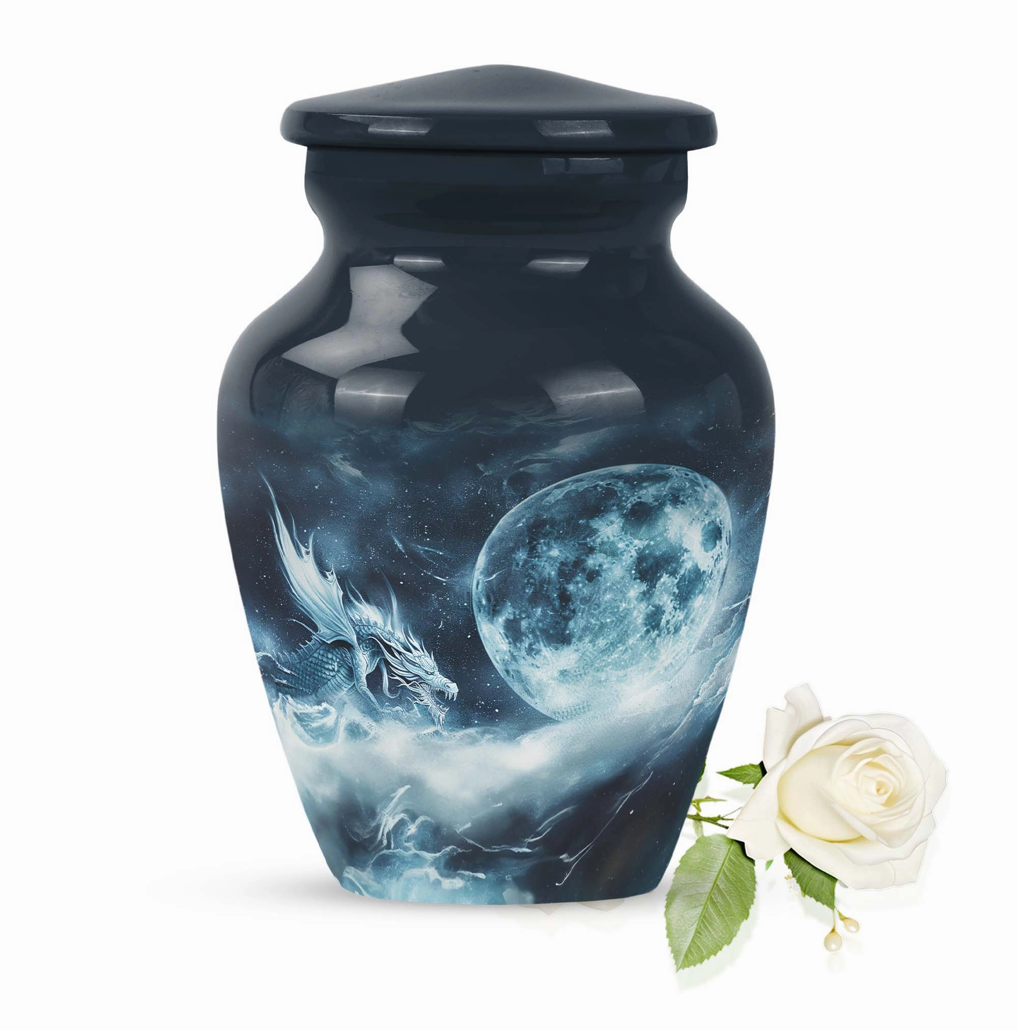 Eternal Lunar Urn: Commemorative Adult Ash Keepsake Urn