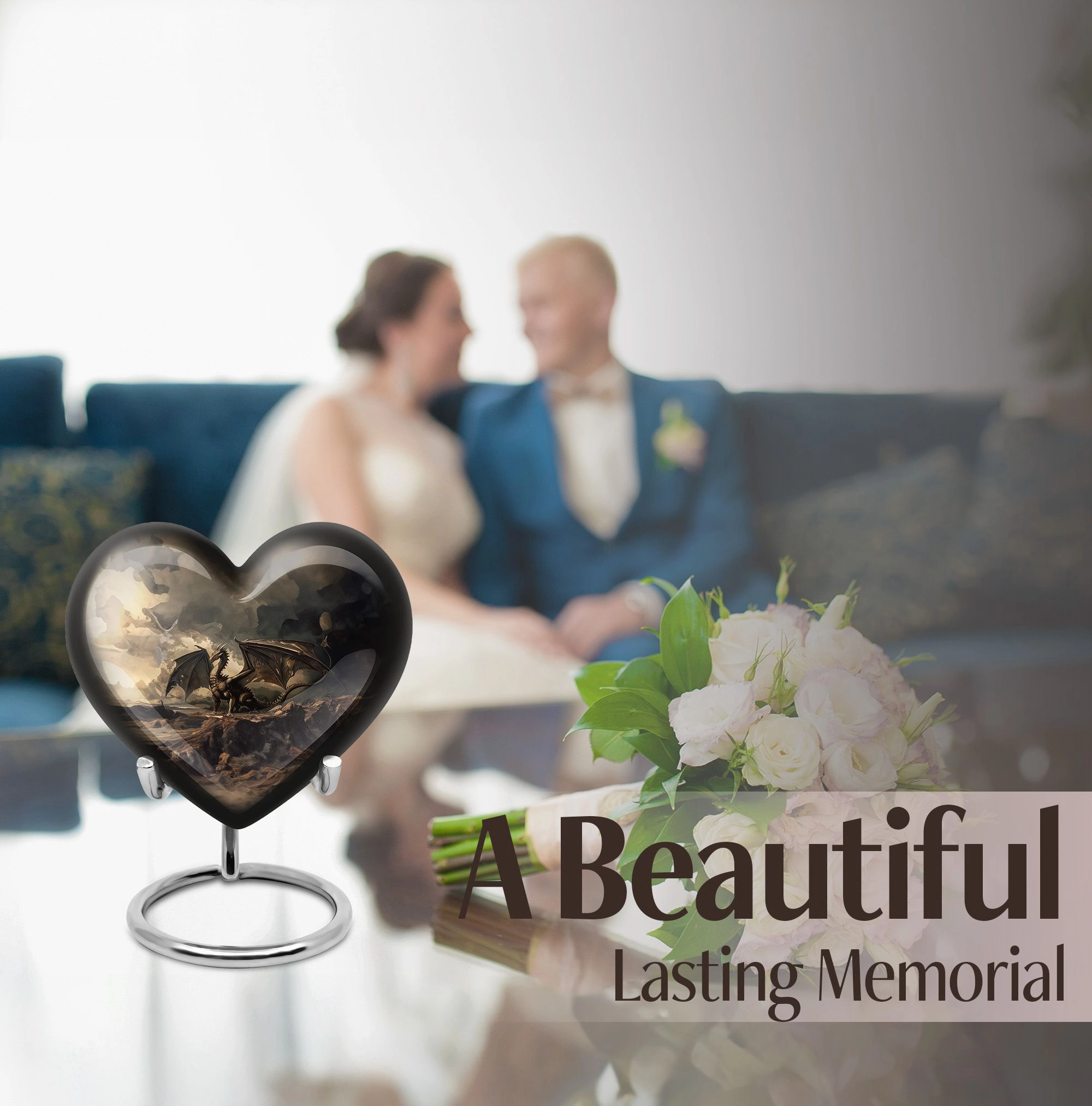 Eternal Peace Dragon Cremation Urn – Cherished Memory Adult Ash Sanctuary