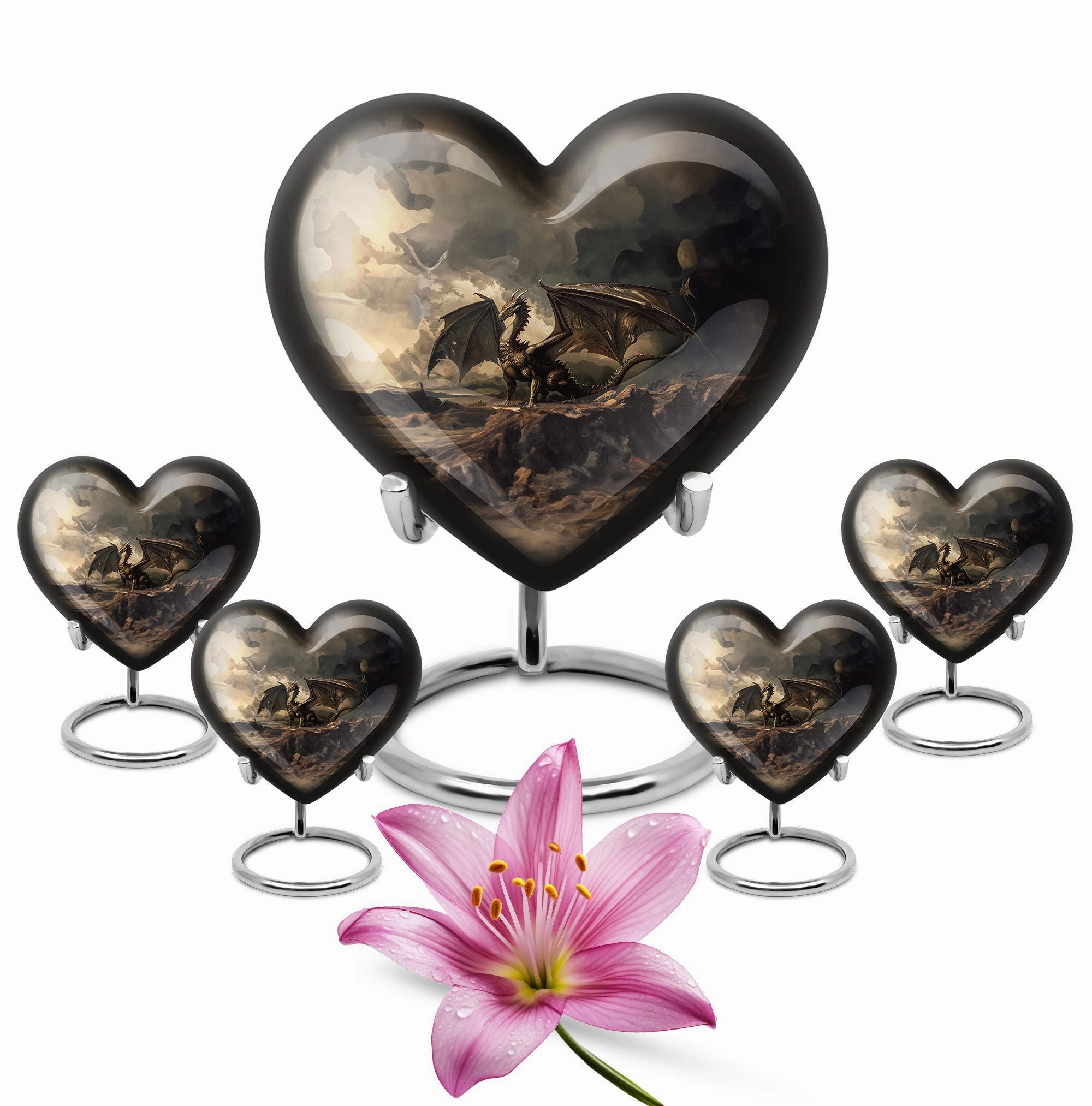 Eternal Peace Dragon Cremation Urn – Cherished Memory Adult Ash Sanctuary