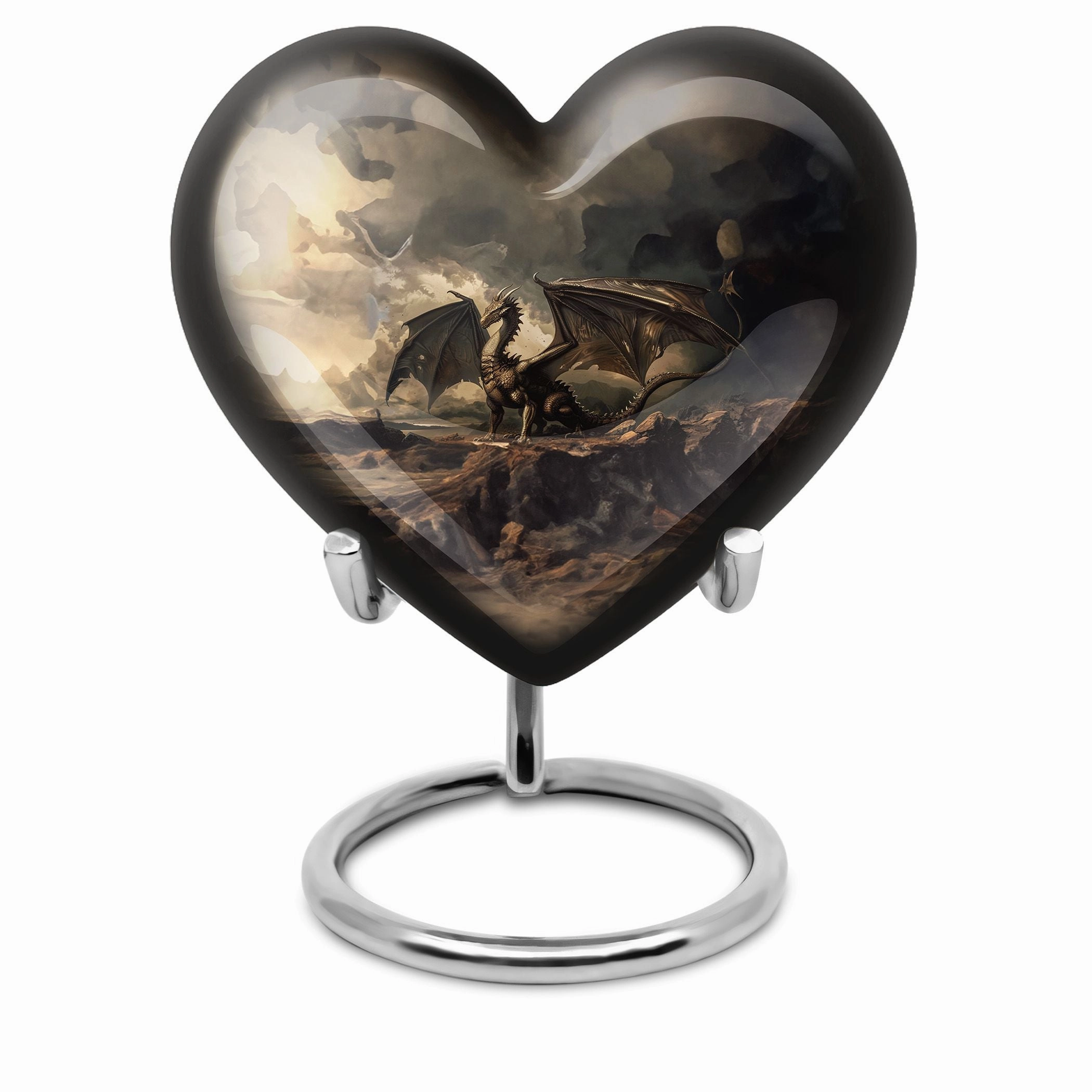 Eternal Peace Dragon Cremation Urn – Cherished Memory Adult Ash Sanctuary