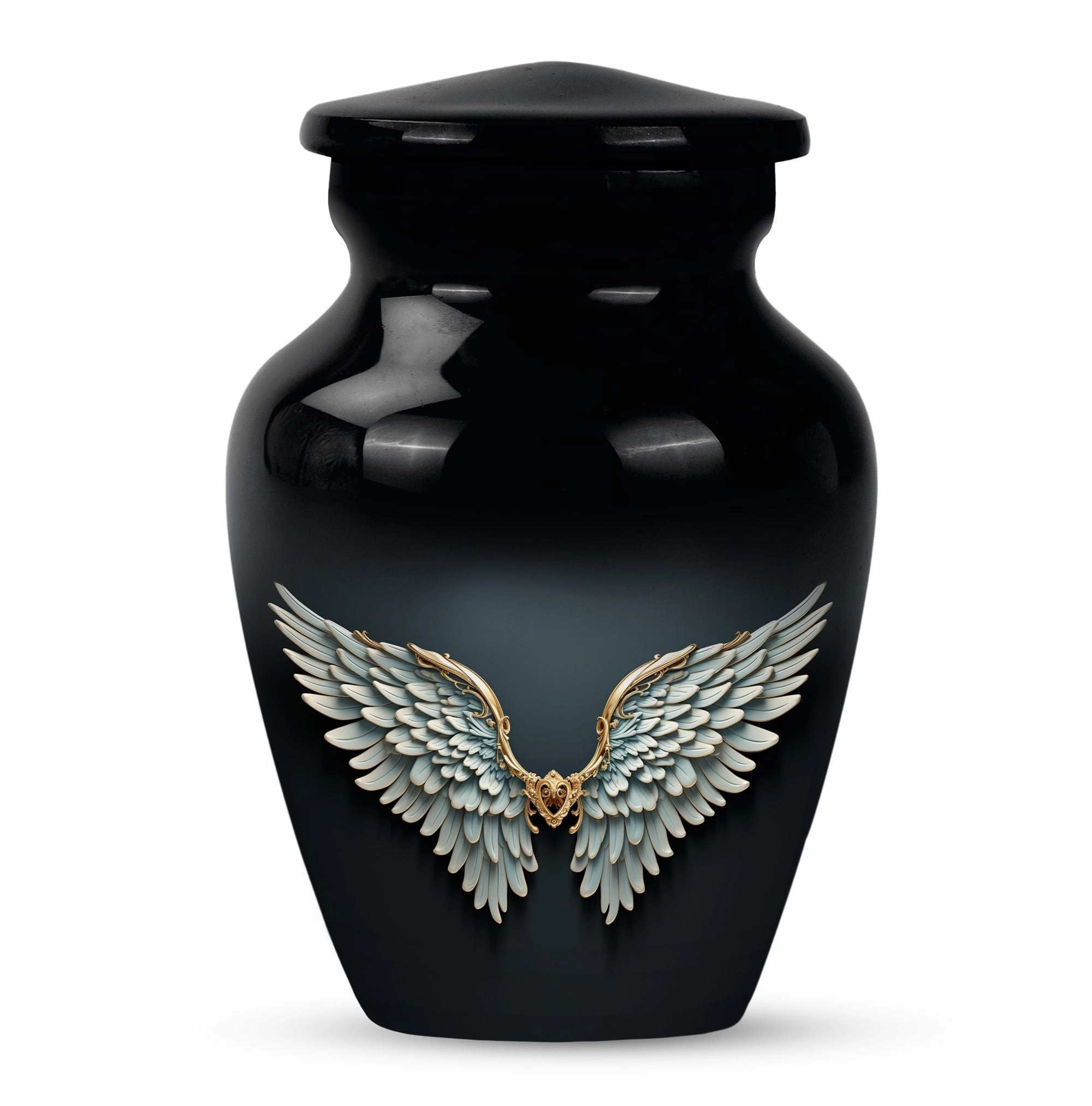 EternalRest Wings Blue Medium Memorial Urn