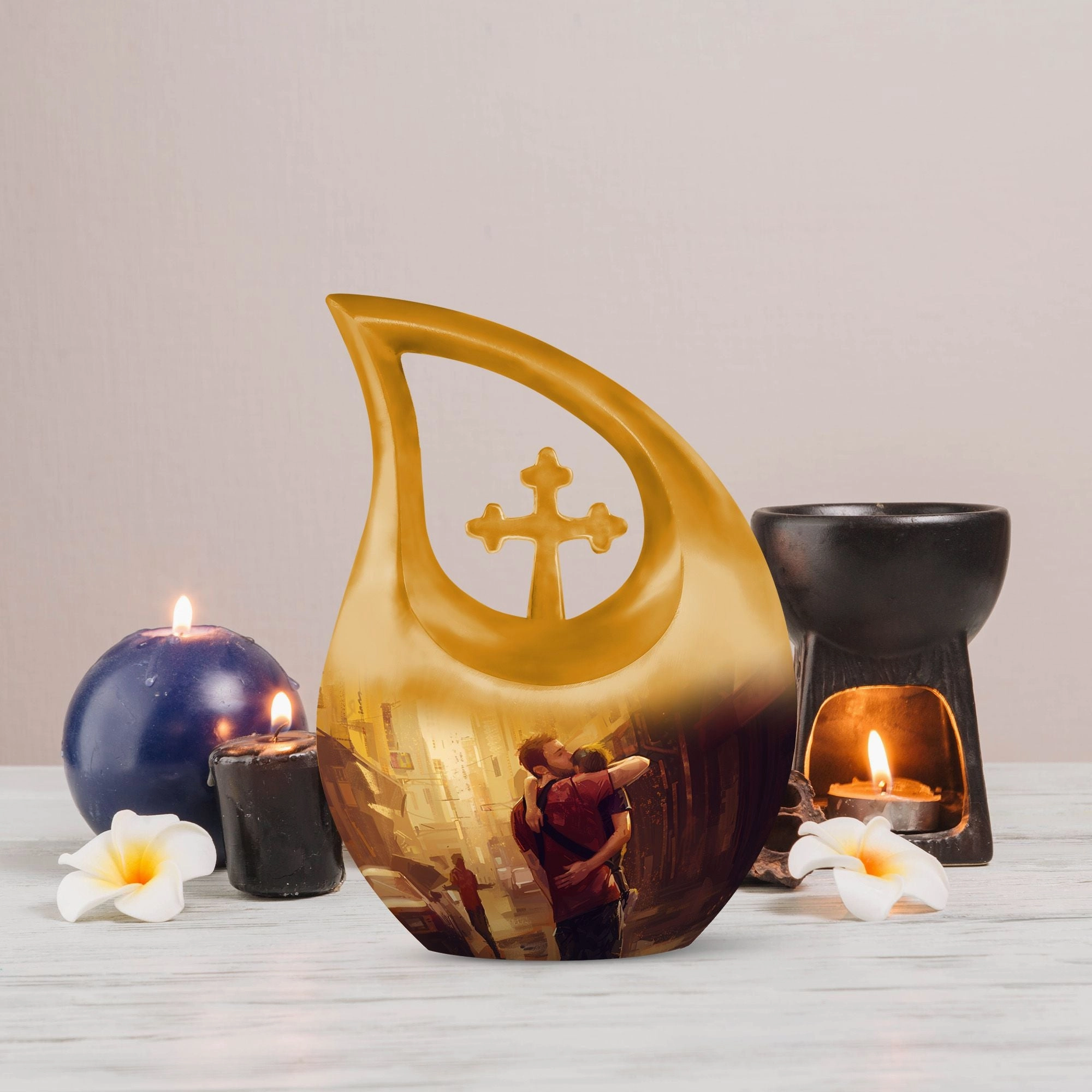 Father Urn,  – Adult Cremation Urn For Human Ashes Remans