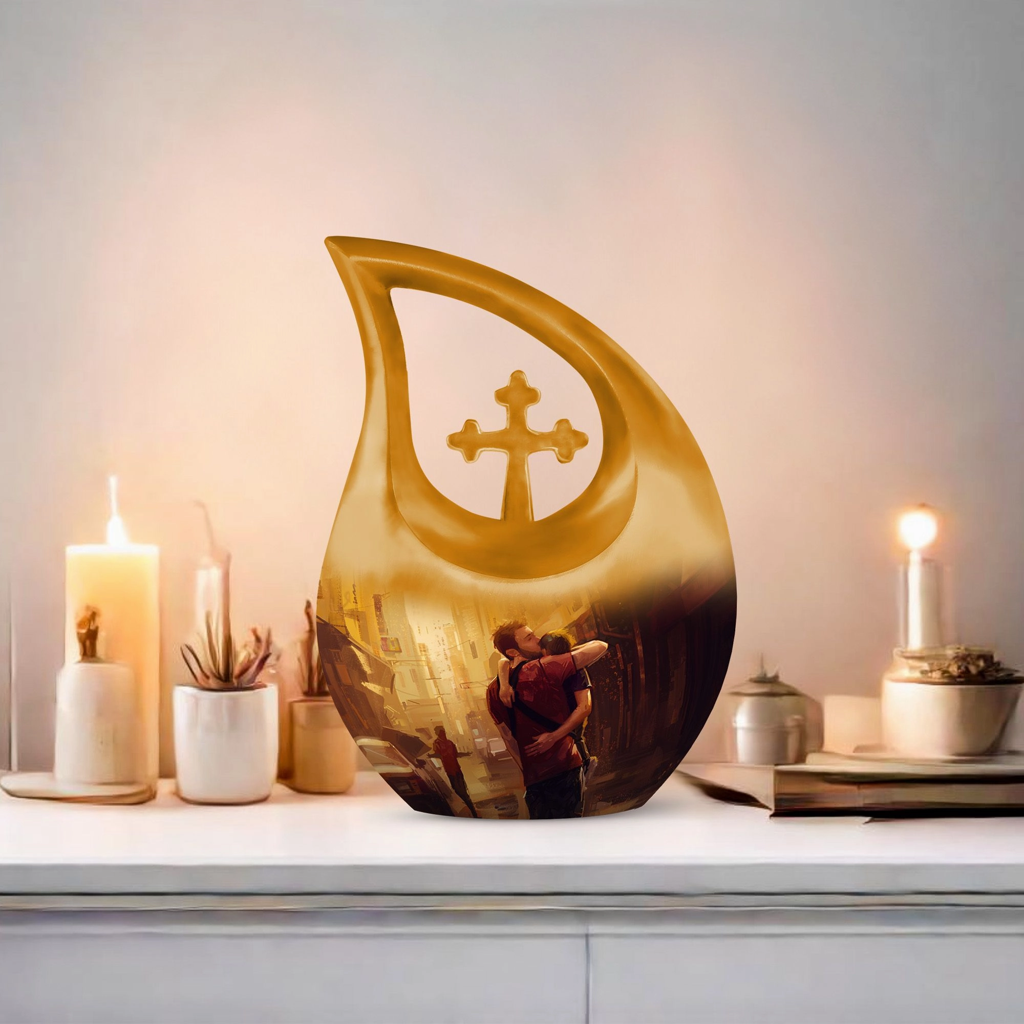 Father Urn,  – Adult Cremation Urn For Human Ashes Remans