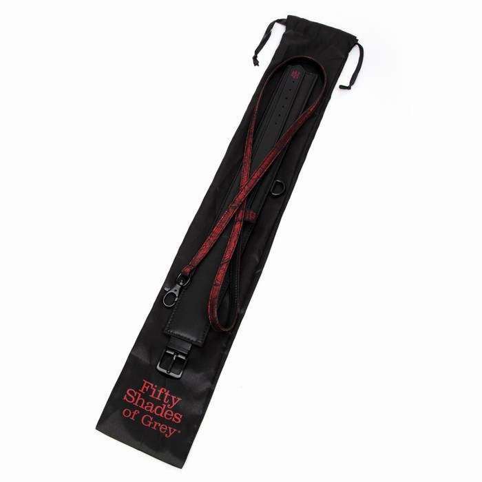 Fifty Shades of Grey - Sweet Anticipation Collar and Lead BDSM (Red)