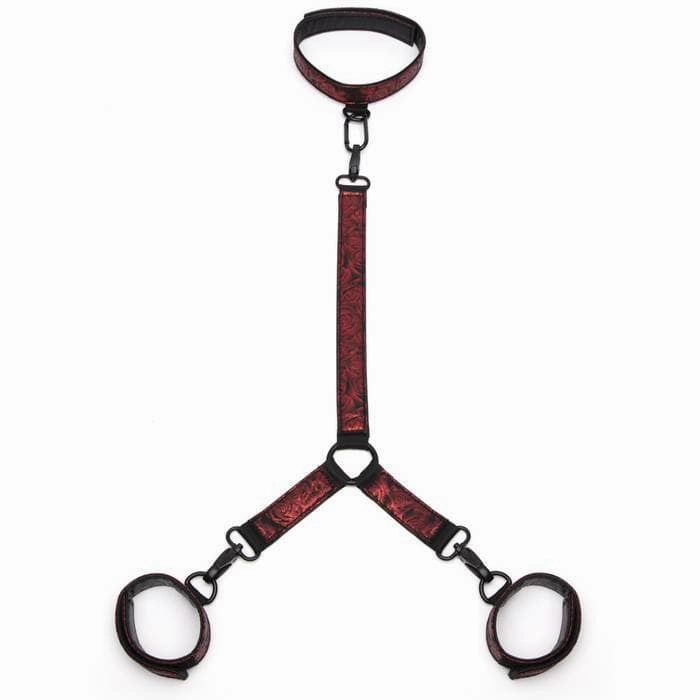 Fifty Shades of Grey - Sweet Anticipation Collar and Wrist Cuffs BDSM (Red)