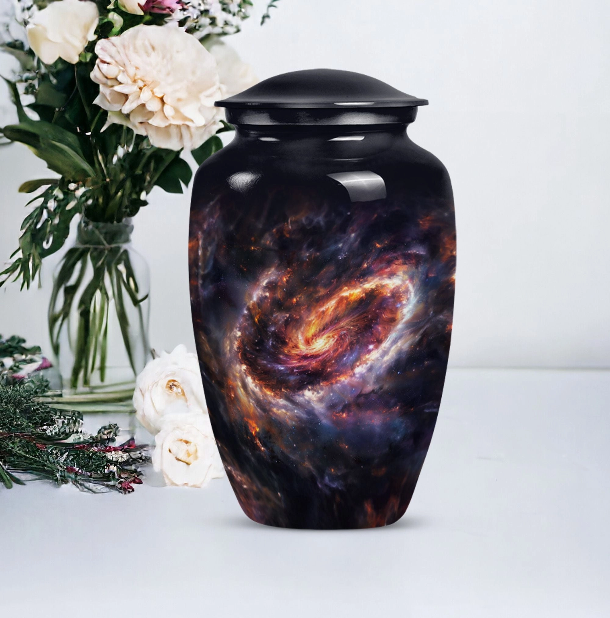 Glaaxy Memorial : Adult Female Purple Meadow Memorial Urn