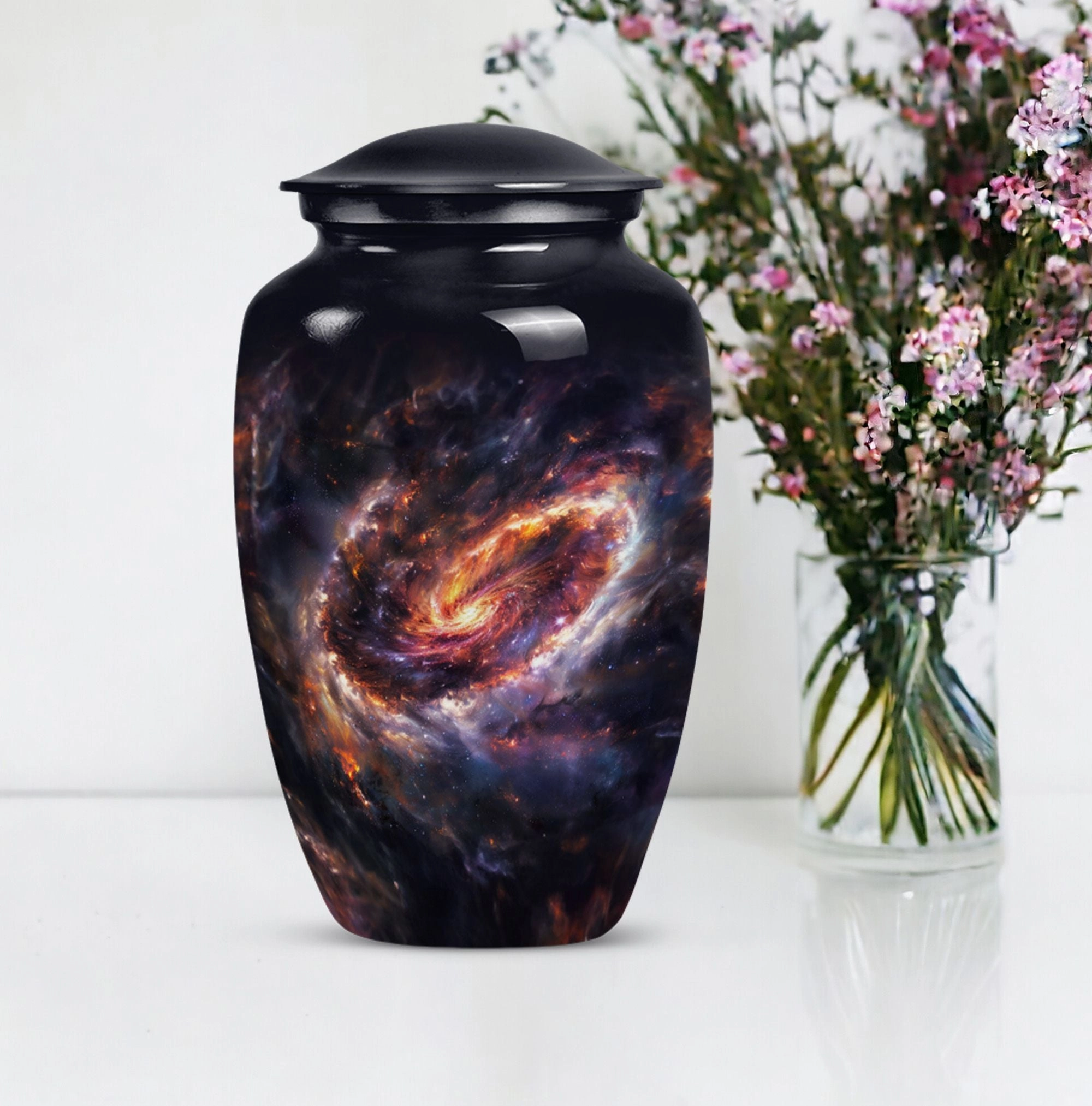 Glaaxy Memorial : Adult Female Purple Meadow Memorial Urn