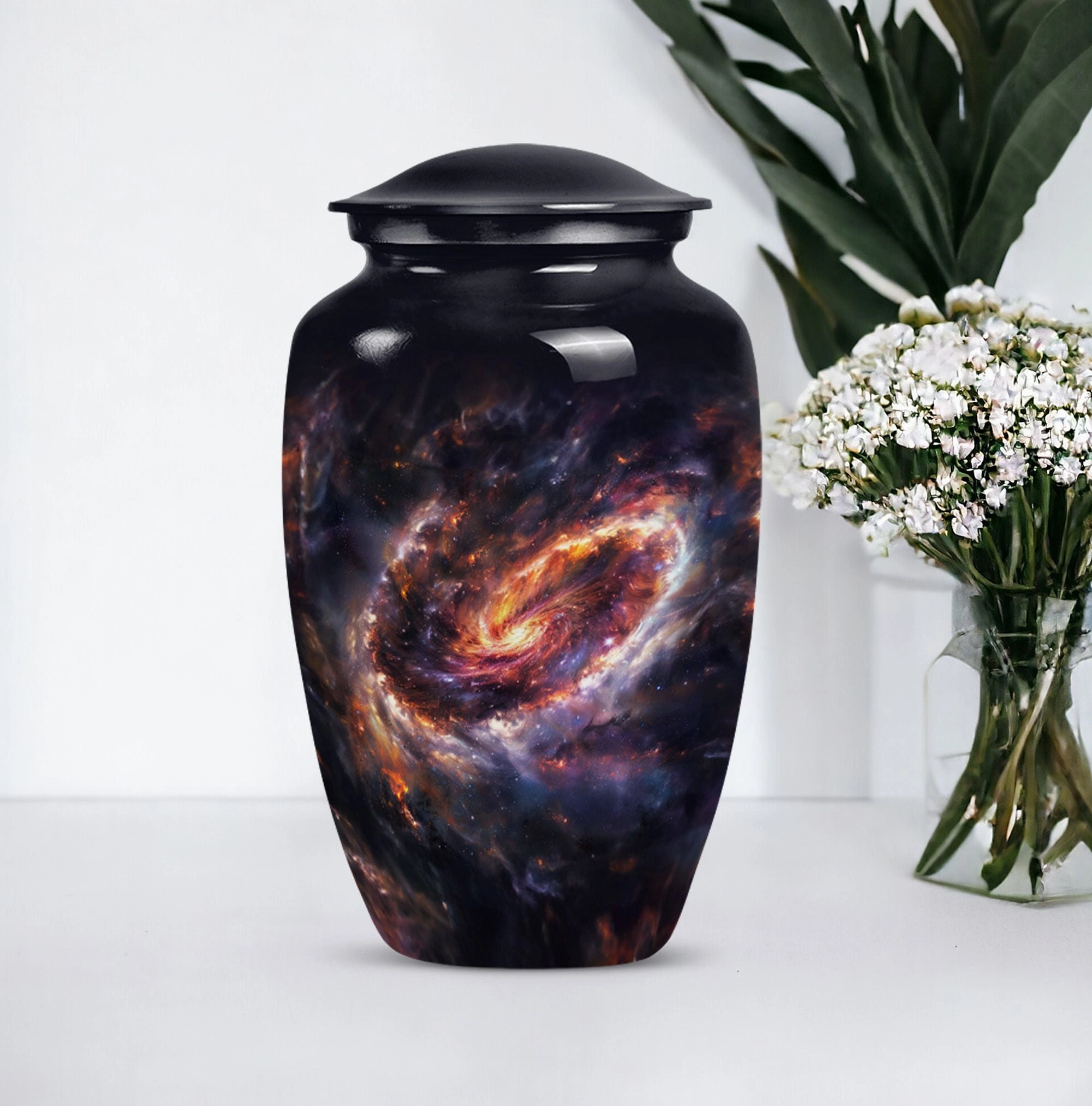 Glaaxy Memorial : Adult Female Purple Meadow Memorial Urn