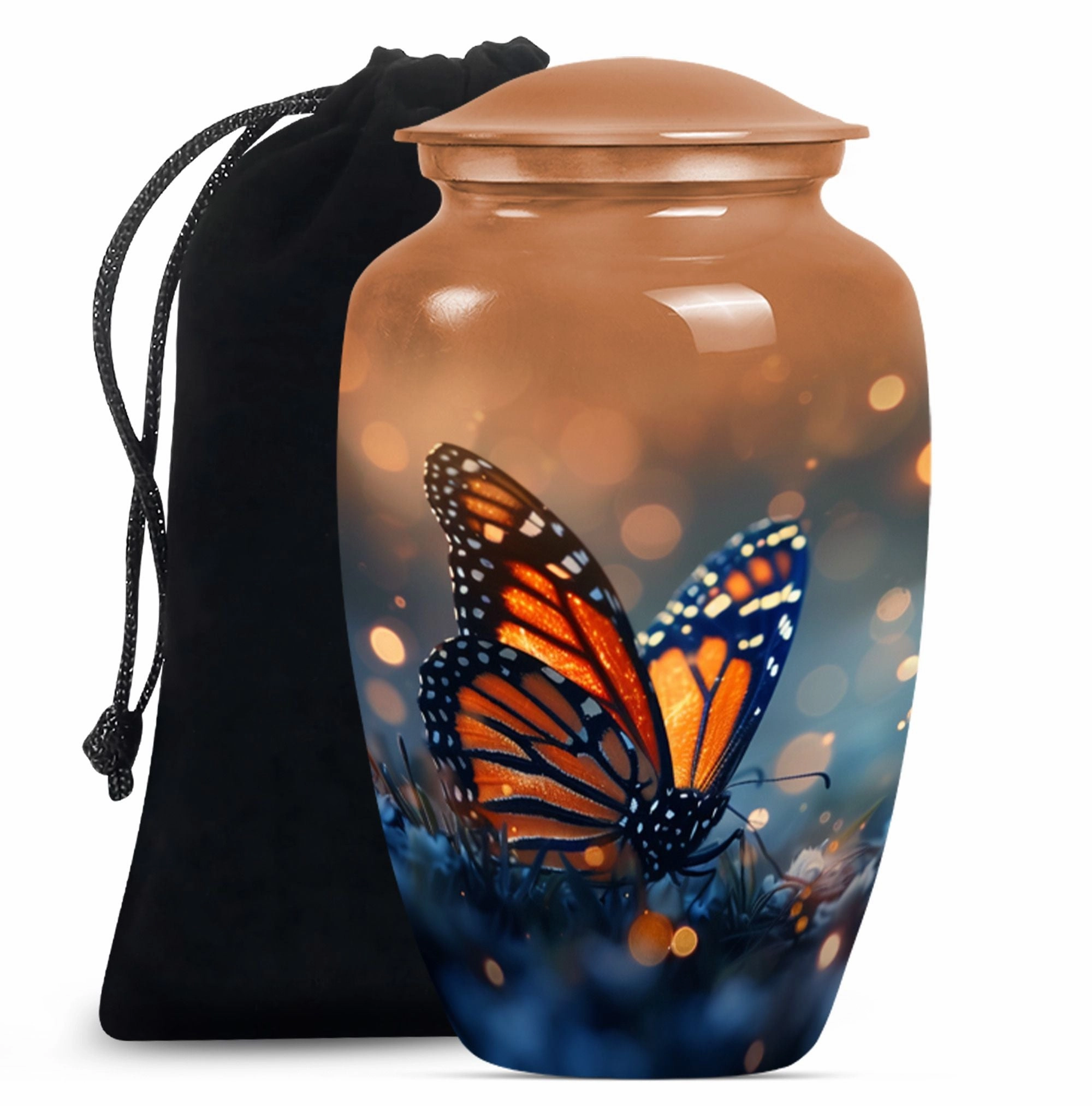 Glaaxy Memorial : Adult Female Purple Meadow Memorial Urn