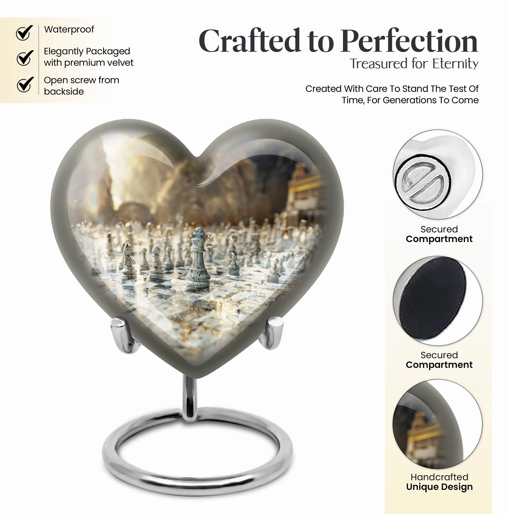 Graceful Chess Cremation Urn A Reverent Tribute