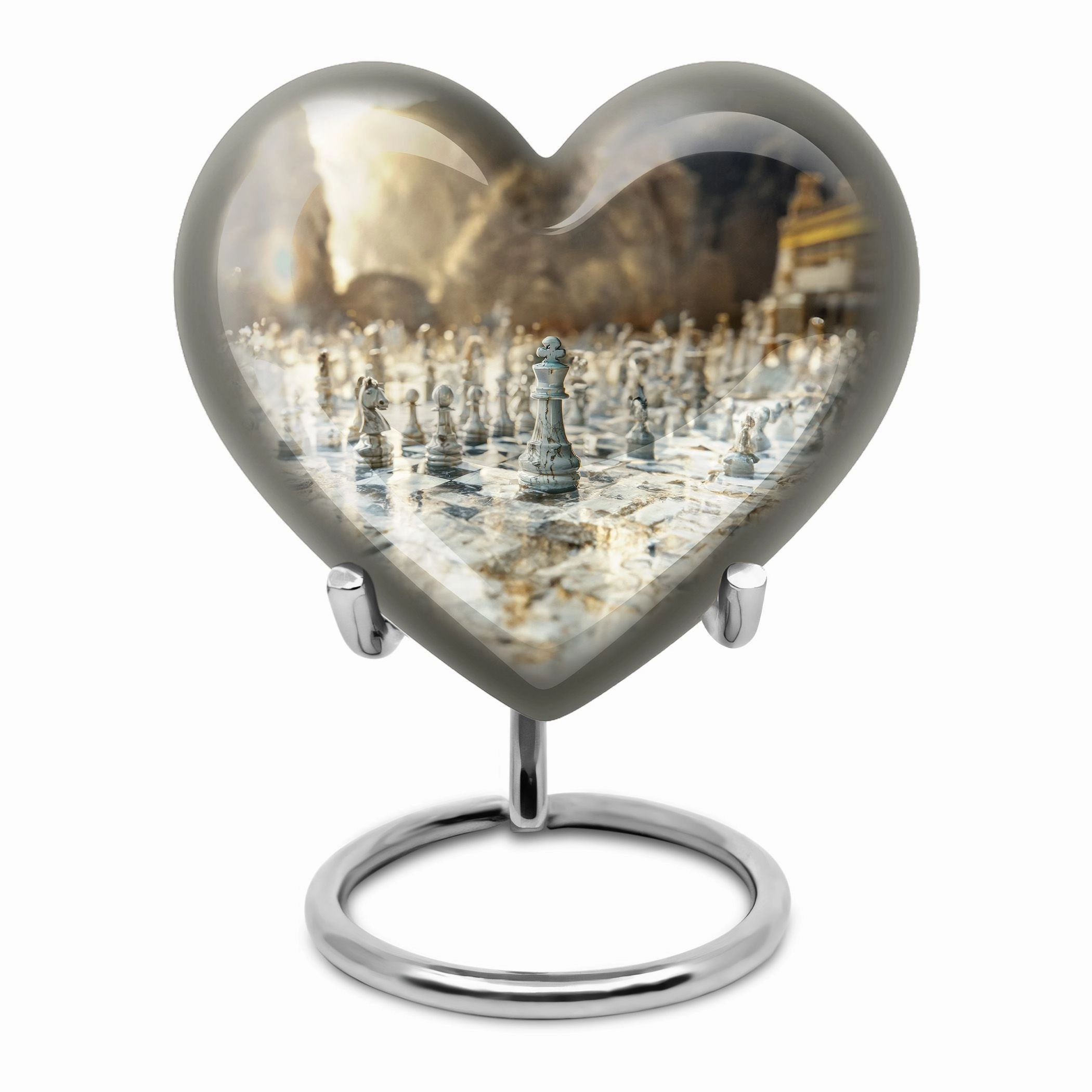 Graceful Chess Cremation Urn A Reverent Tribute