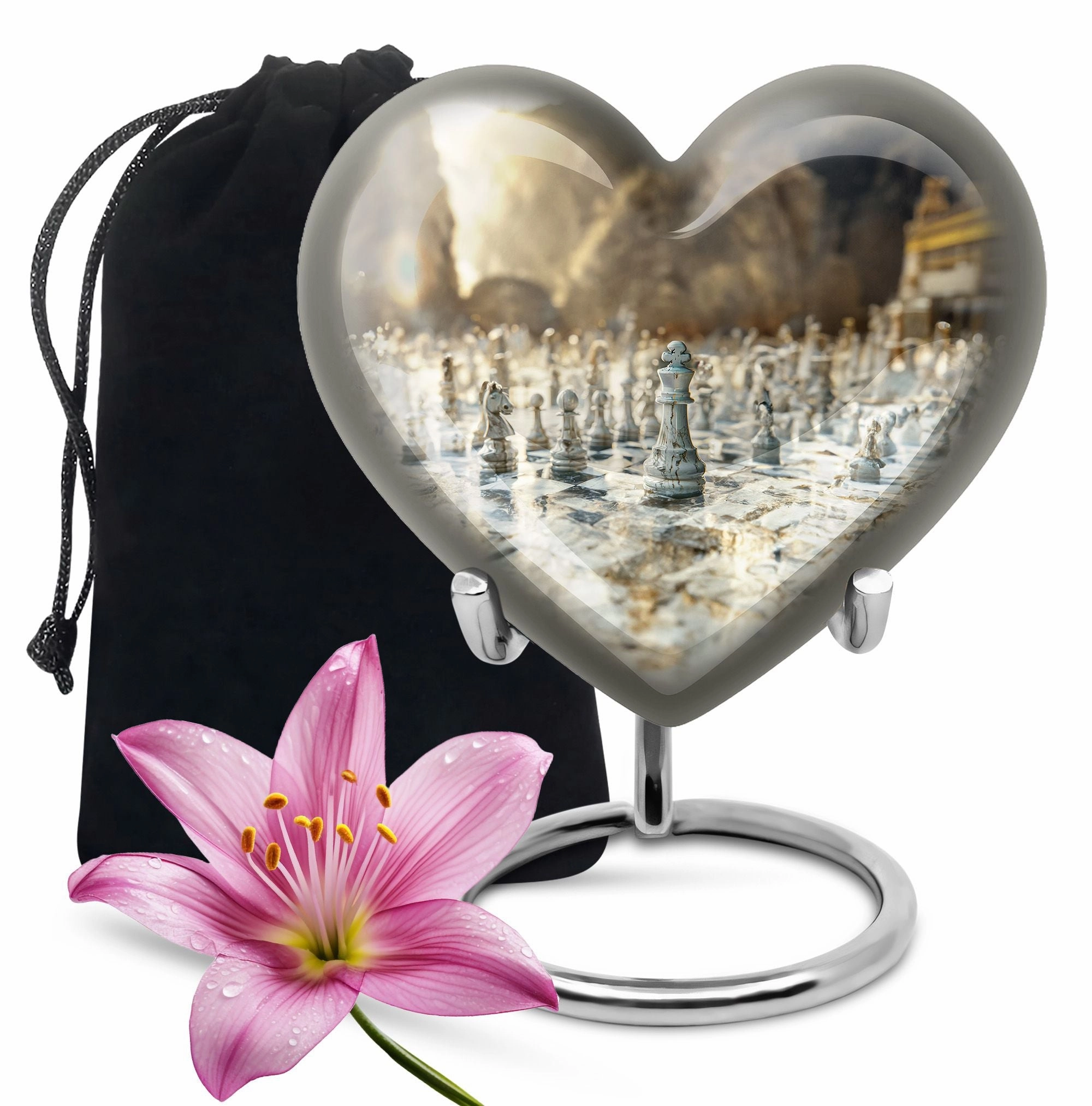 Graceful Chess Cremation Urn A Reverent Tribute
