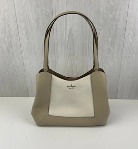 Handbag Designer By Kate Spade In Cream & Tan, Size:Large