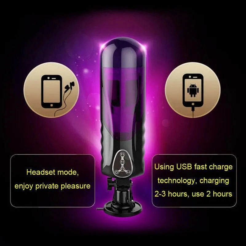 Hands free Telescopic Male Masturbator Toy