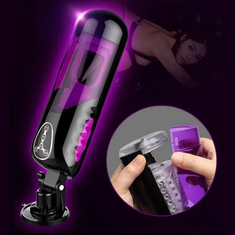 Hands free Telescopic Male Masturbator Toy