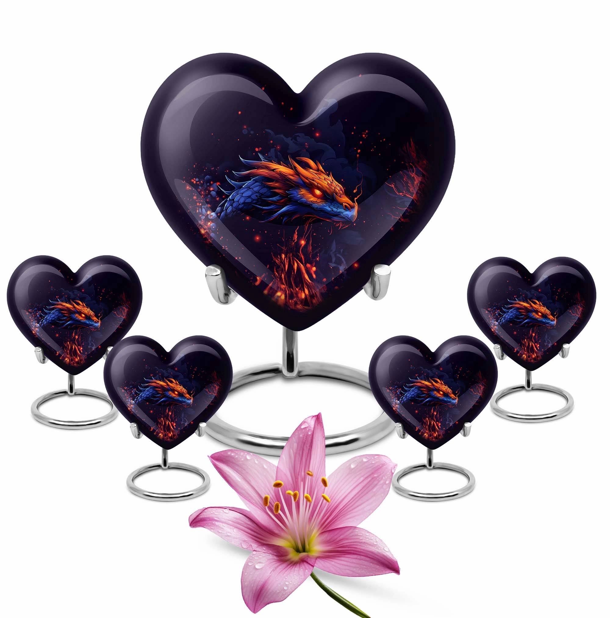 Heartfelt Embrace: Adult Dragon Urn for Cremation Ashes