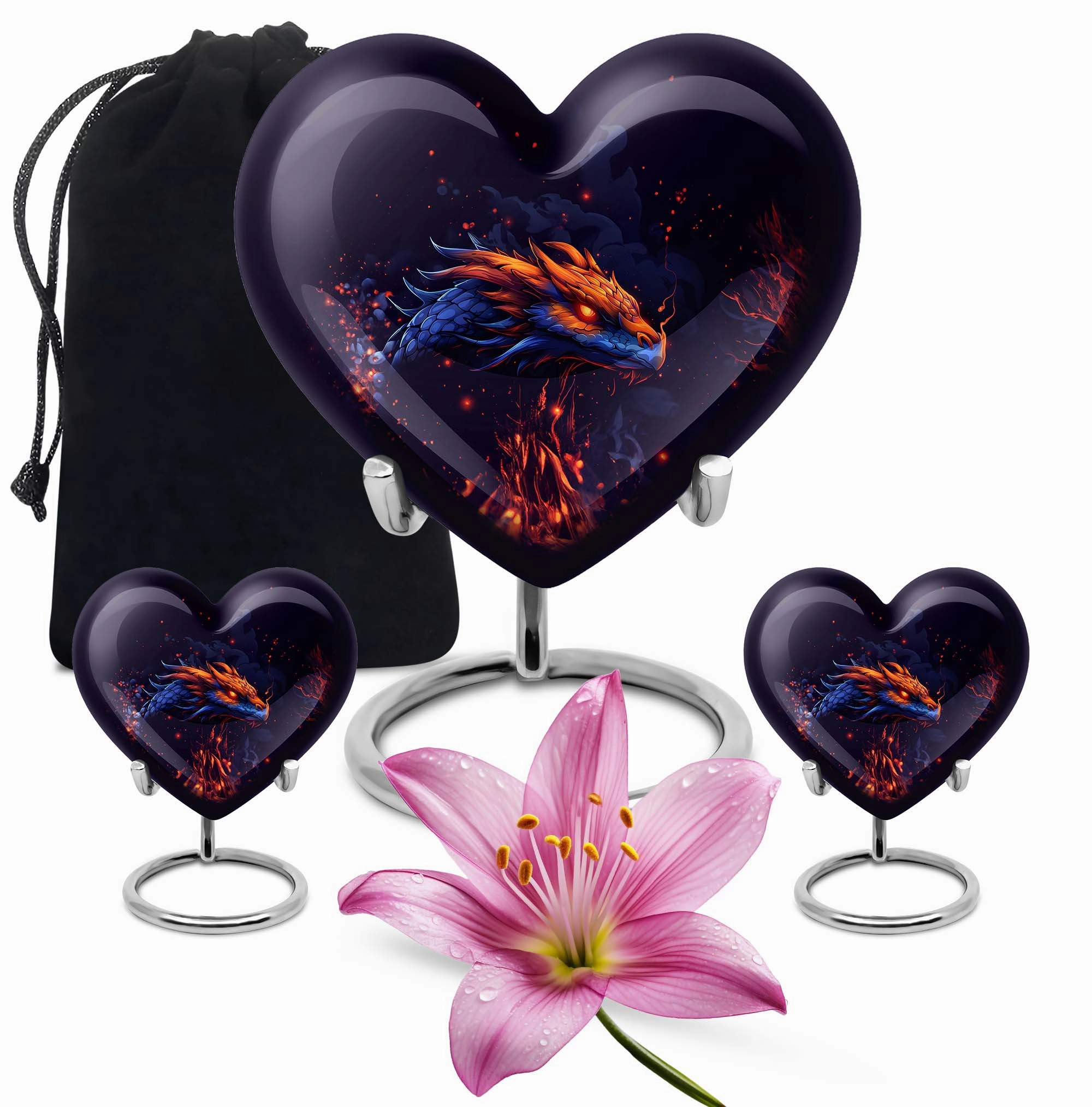 Heartfelt Embrace: Adult Dragon Urn for Cremation Ashes