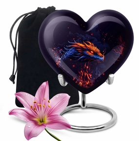 Heartfelt Embrace: Adult Dragon Urn for Cremation Ashes