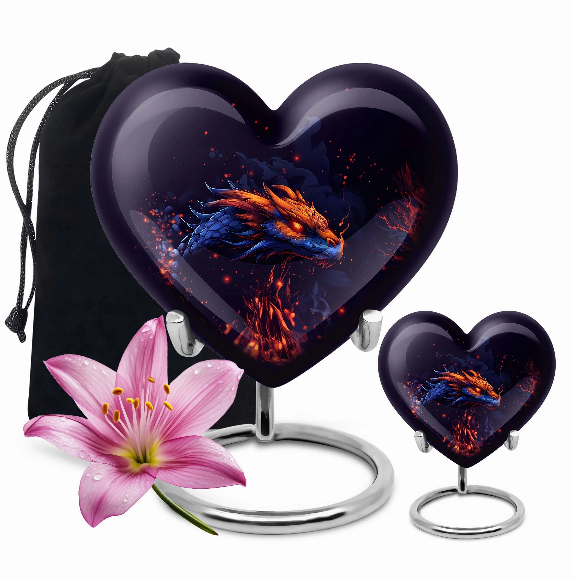 Heartfelt Embrace: Adult Dragon Urn for Cremation Ashes
