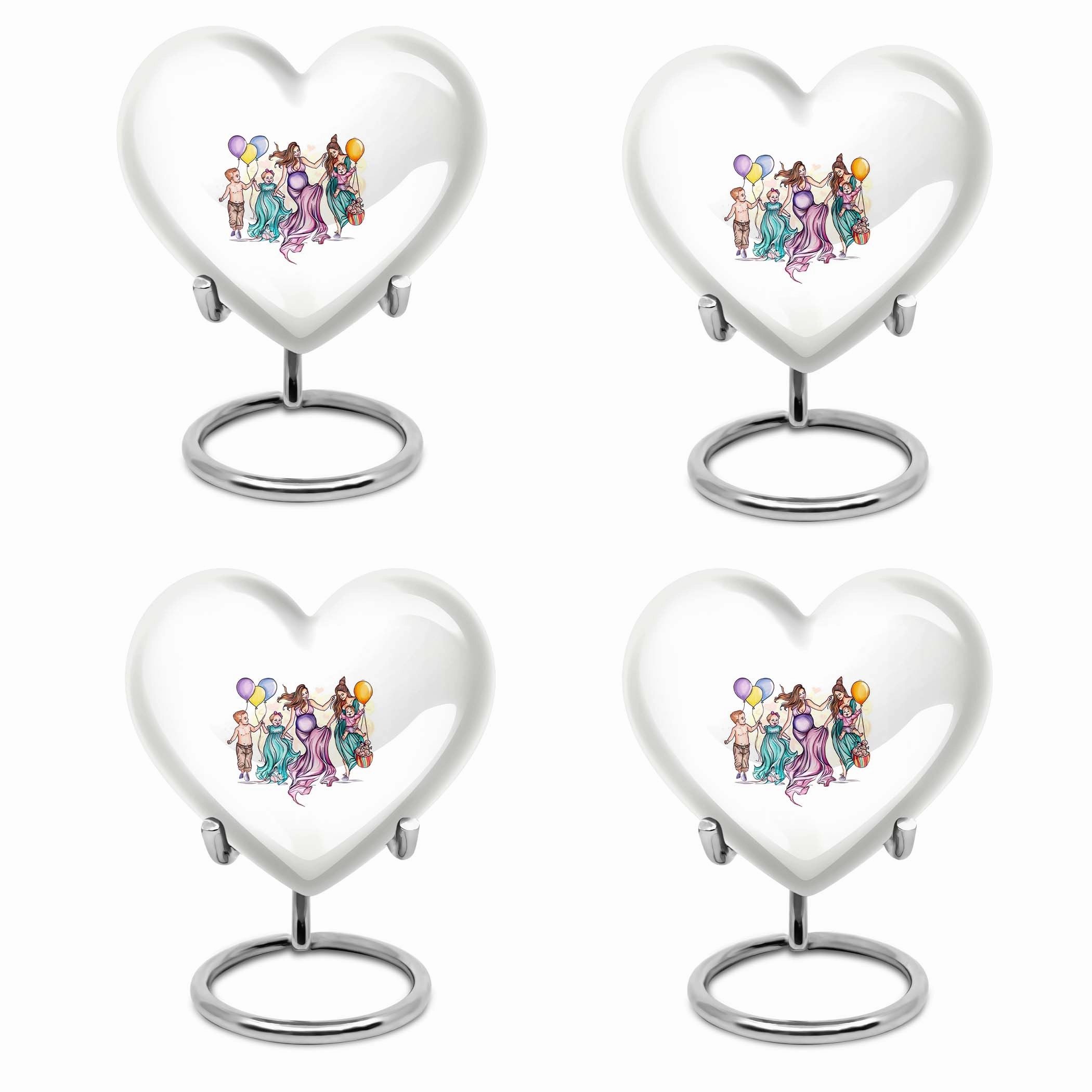 Heartful Remembrance - Mother Urn and Adult Cremation Container