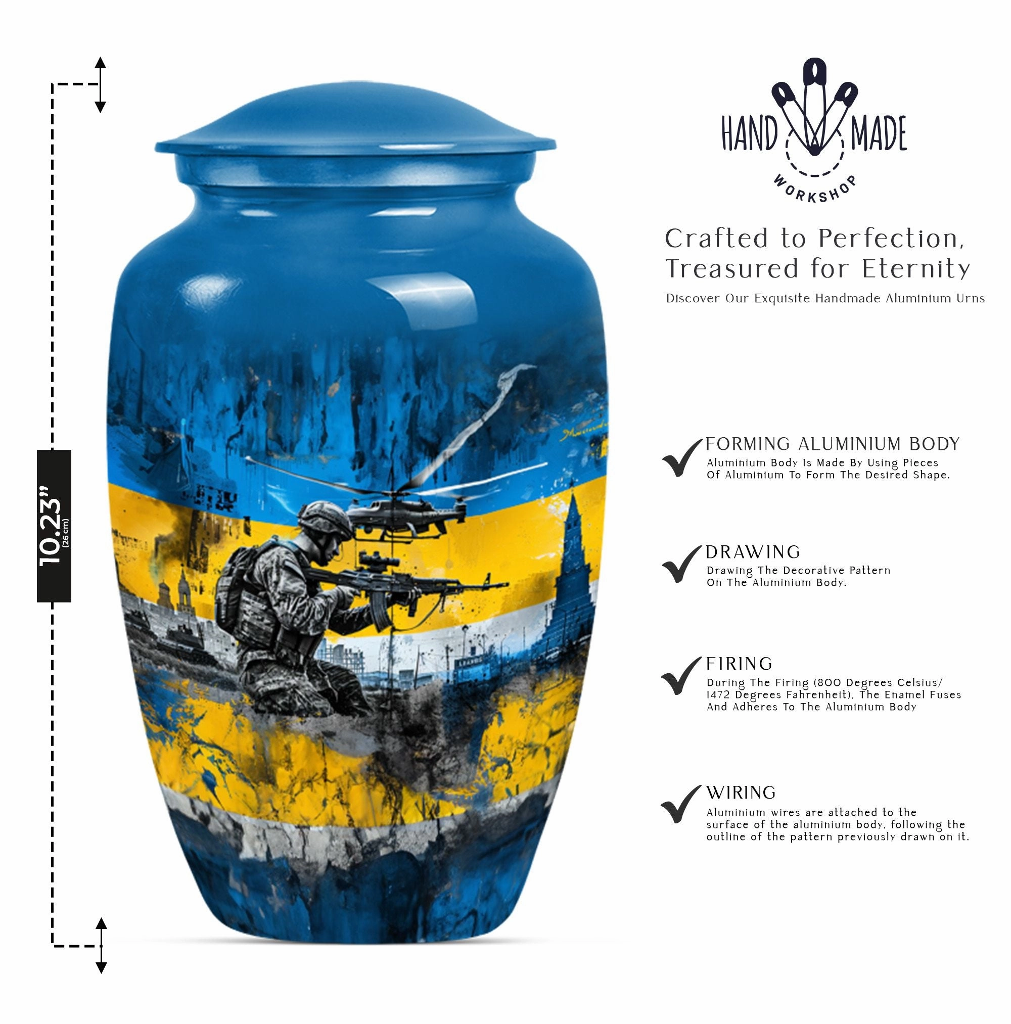 Honoring Passage: Elegant Military Urn and Cremation Solution