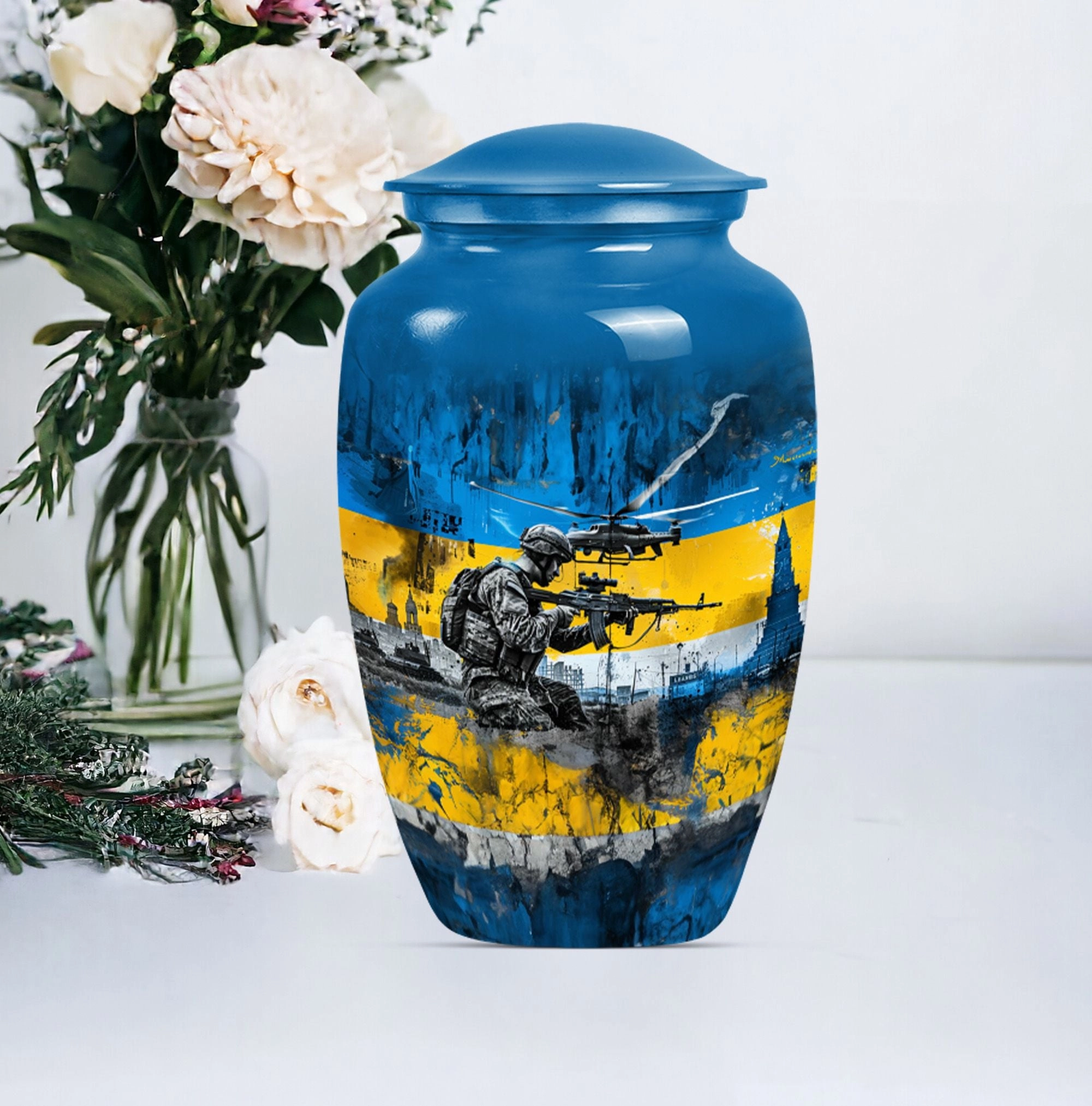 Honoring Passage: Elegant Military Urn and Cremation Solution