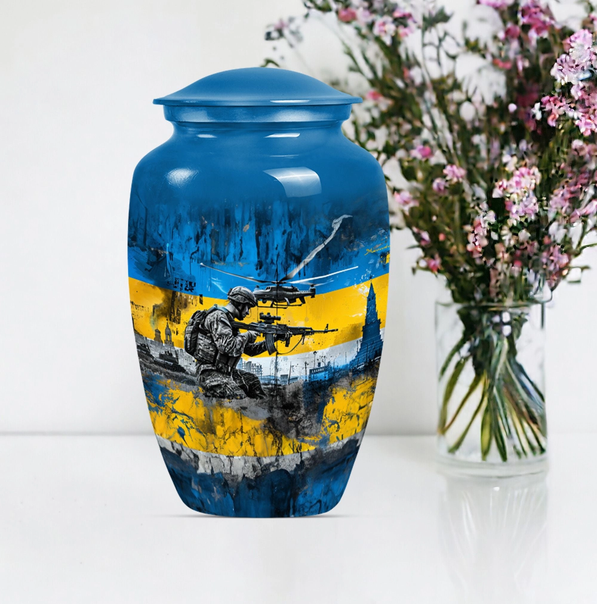Honoring Passage: Elegant Military Urn and Cremation Solution