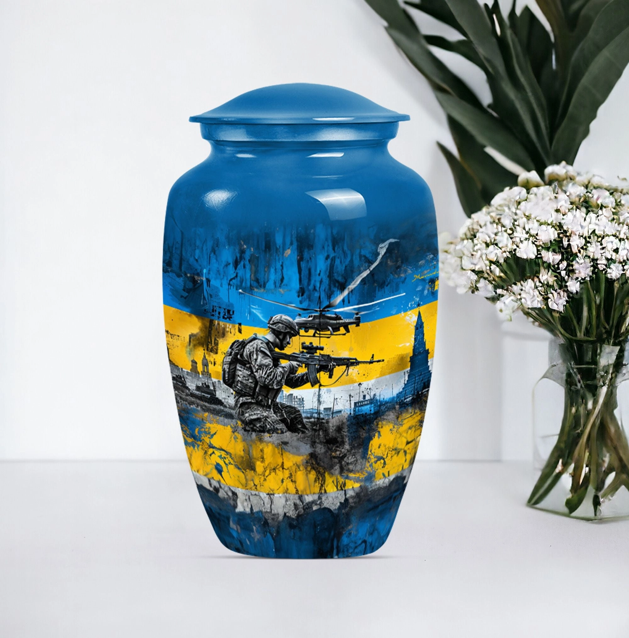 Honoring Passage: Elegant Military Urn and Cremation Solution