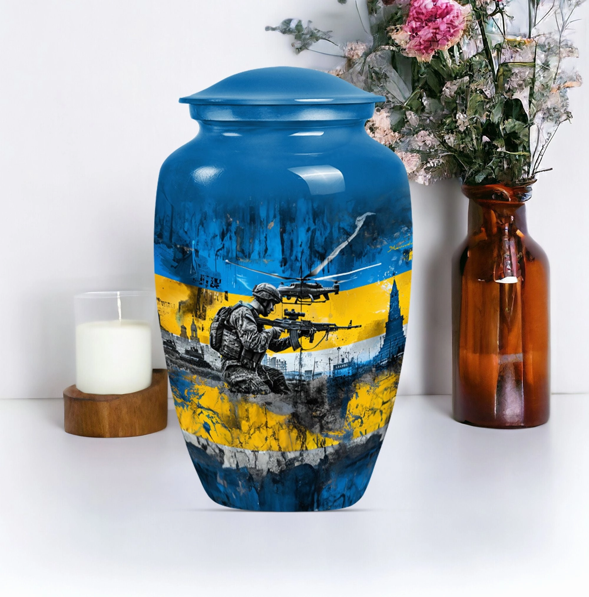Honoring Passage: Elegant Military Urn and Cremation Solution