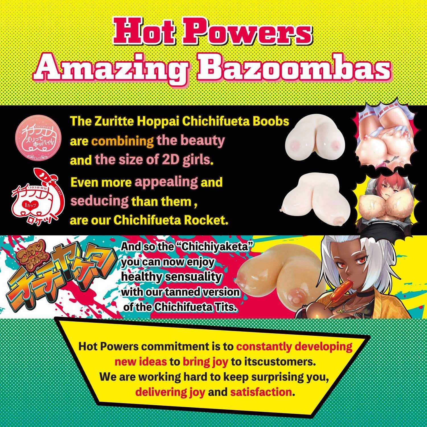 Hot Powers - Tanned Dark Big Boobs Chichiyaketa Oni Cup 4.5kg (Beige)