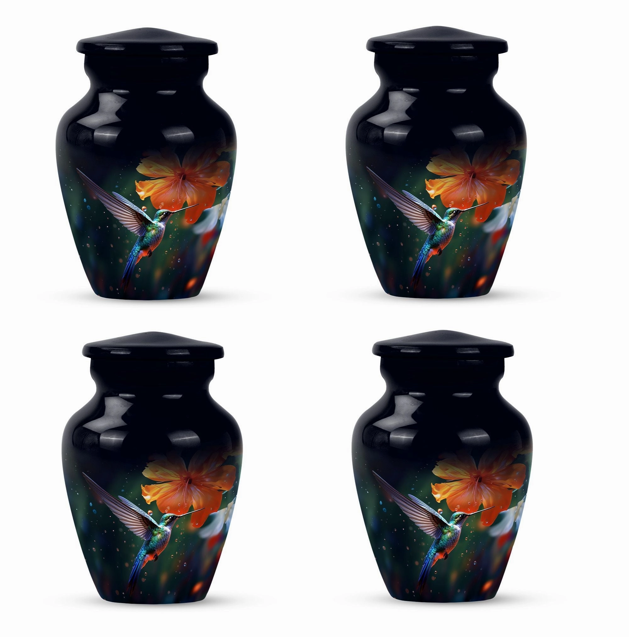 Humming Birds Urn: Memorial Keepsake for Mother's Ashes