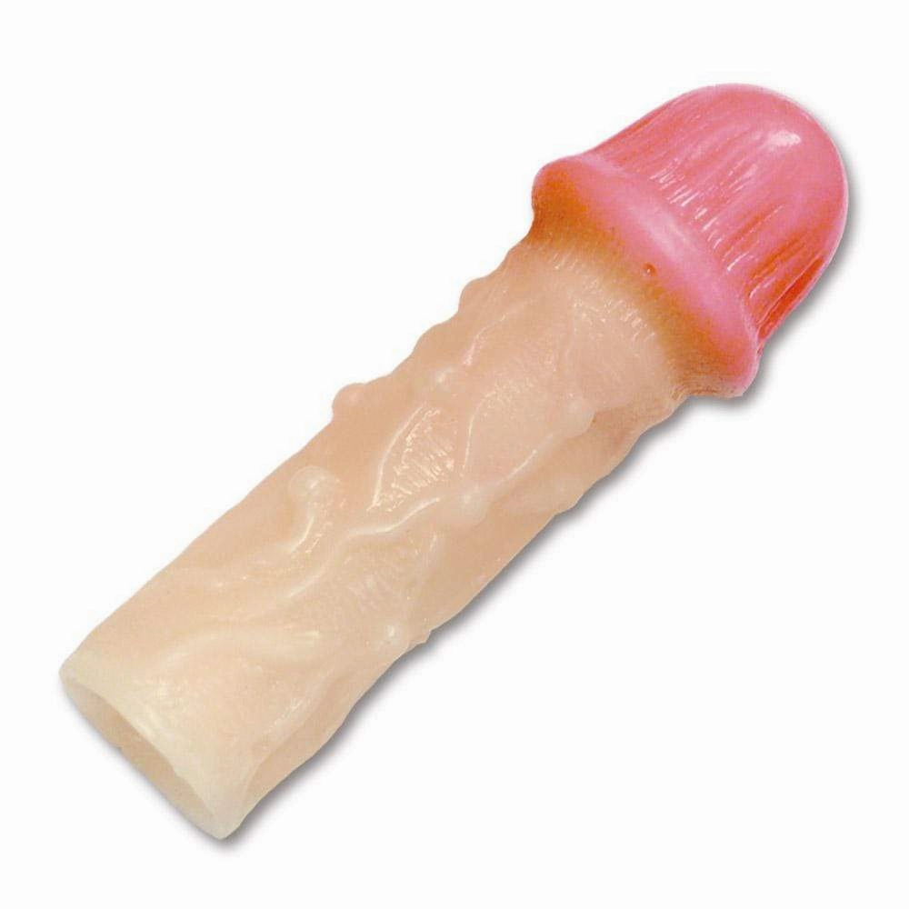Kiss Me Love - Real Sack Ibo Line Penis Extension (Beige)