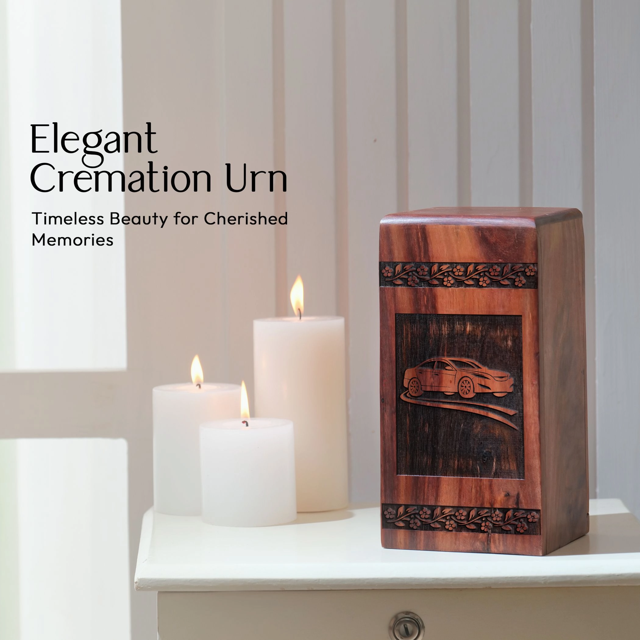 Large Wooden Urns For Adult Ashes: A Vase For Loved Ones Remembrance