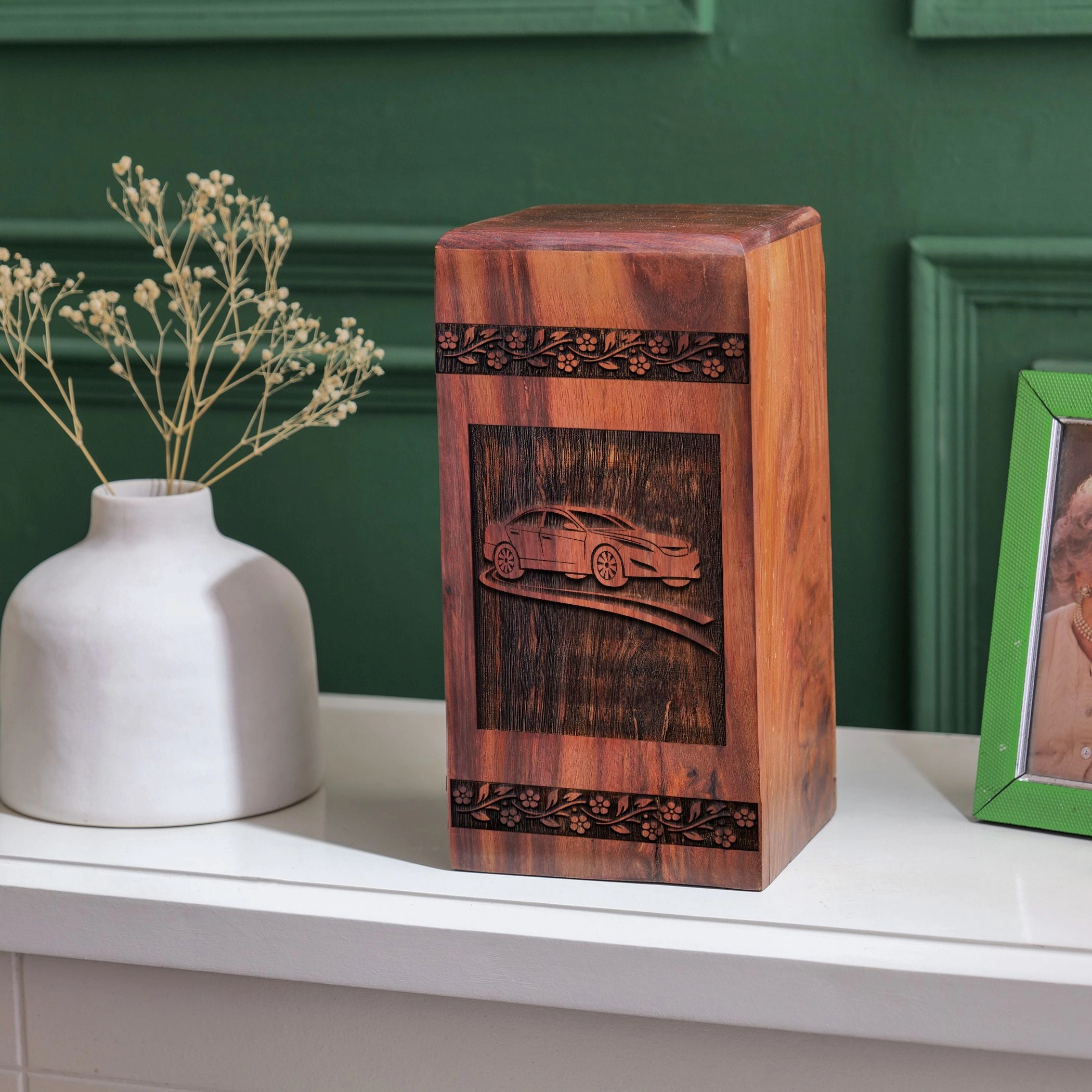 Large Wooden Urns For Adult Ashes: A Vase For Loved Ones Remembrance