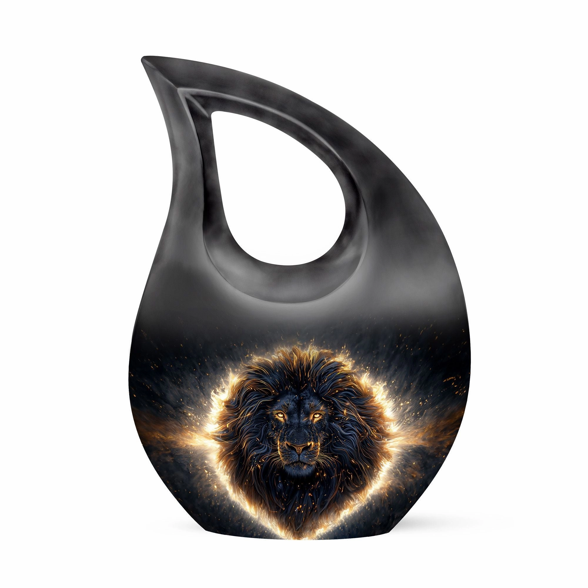 Lion  Memorial Urn -Large Urn For Adult Human Ashes