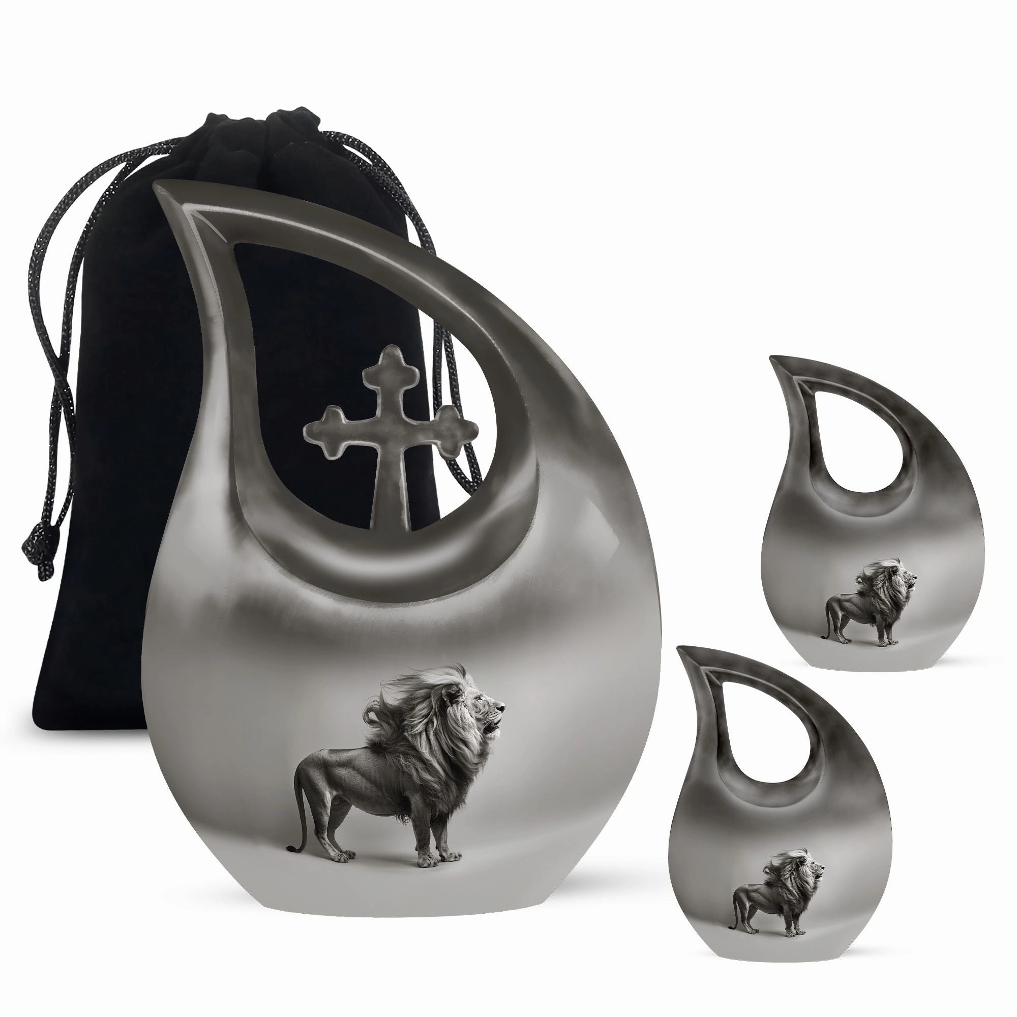 Lion Urn  -  Memorial Urn for Adult Human Ashes