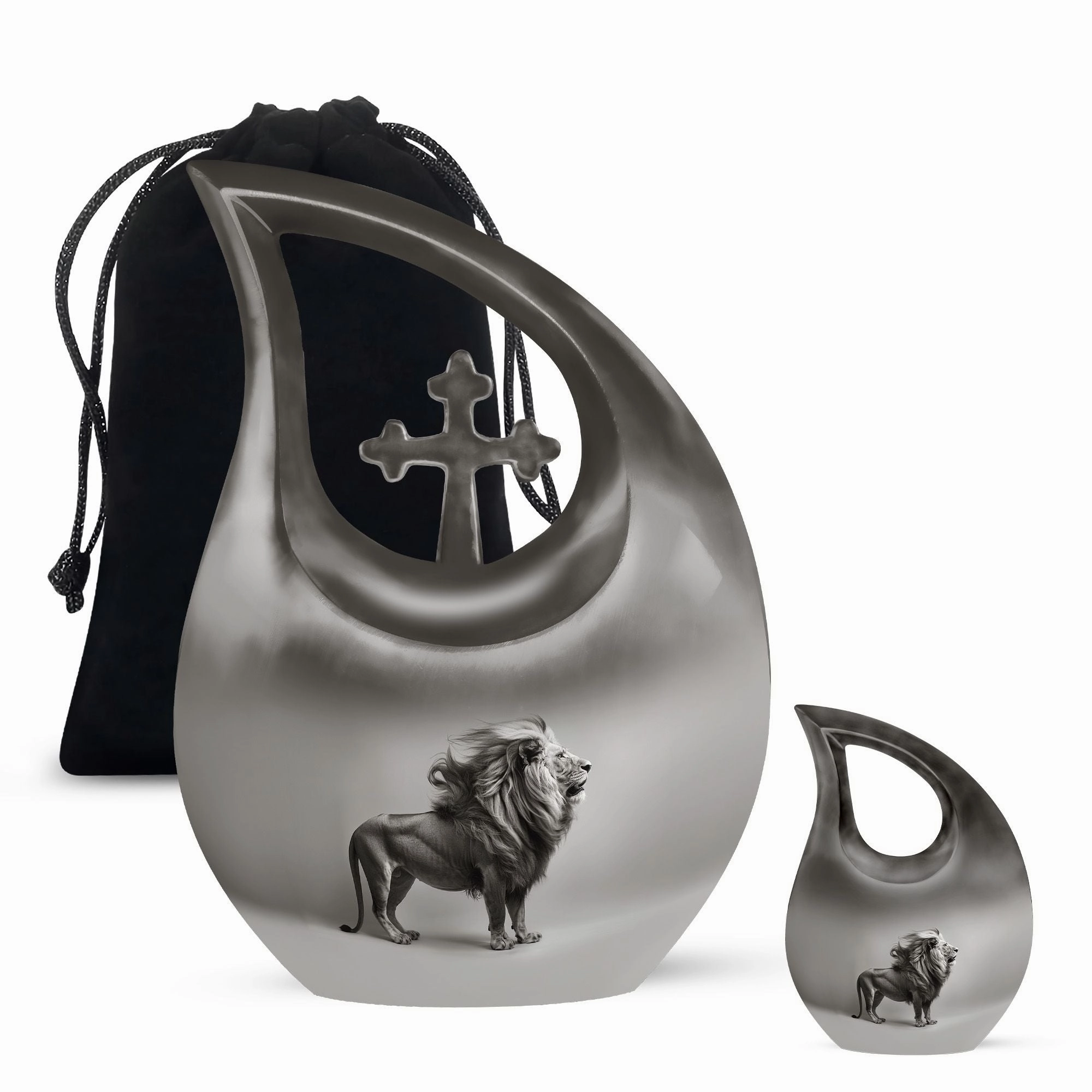 Lion Urn  -  Memorial Urn for Adult Human Ashes
