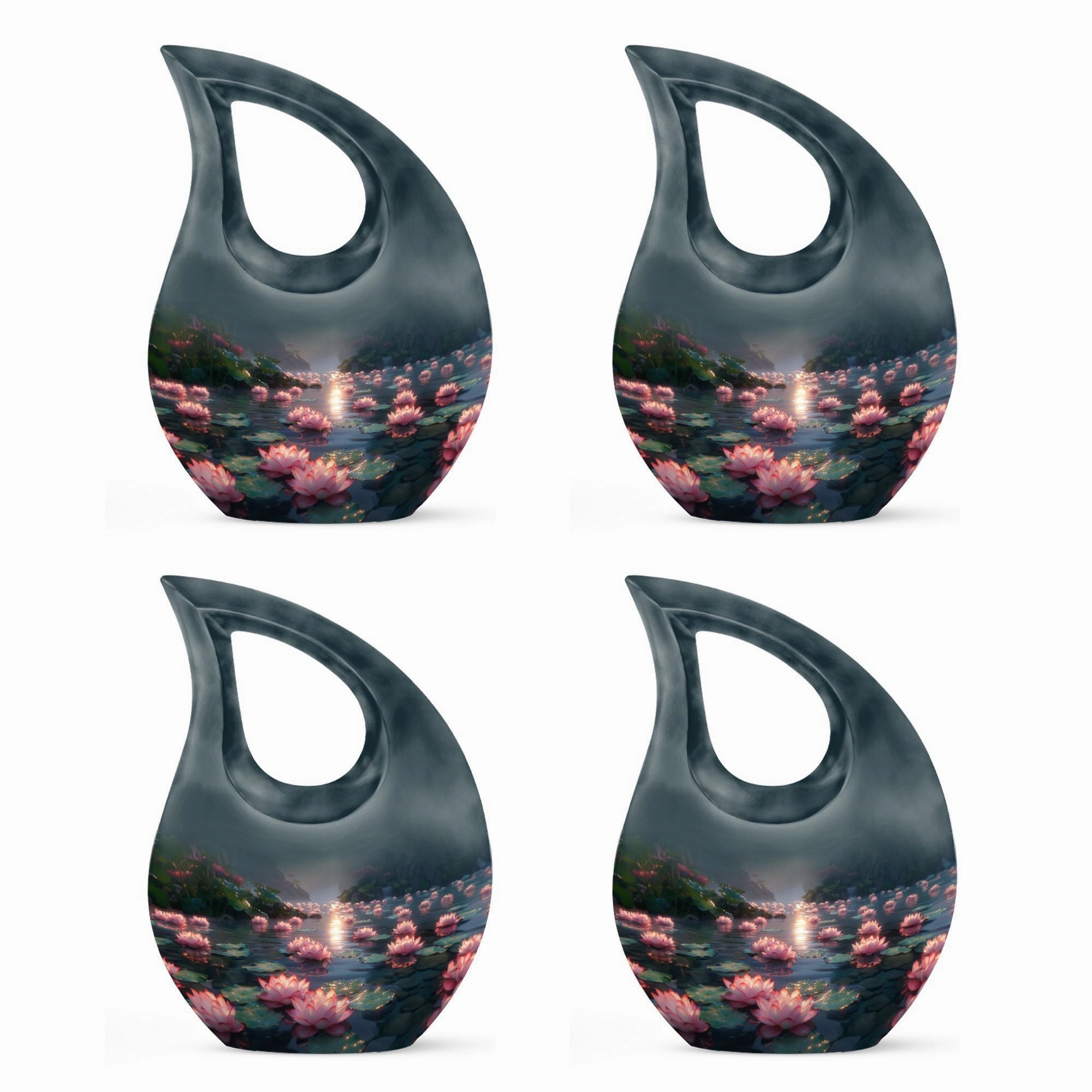 Lotus Urn: Adult Cremation Urn For Human Ashes Remans