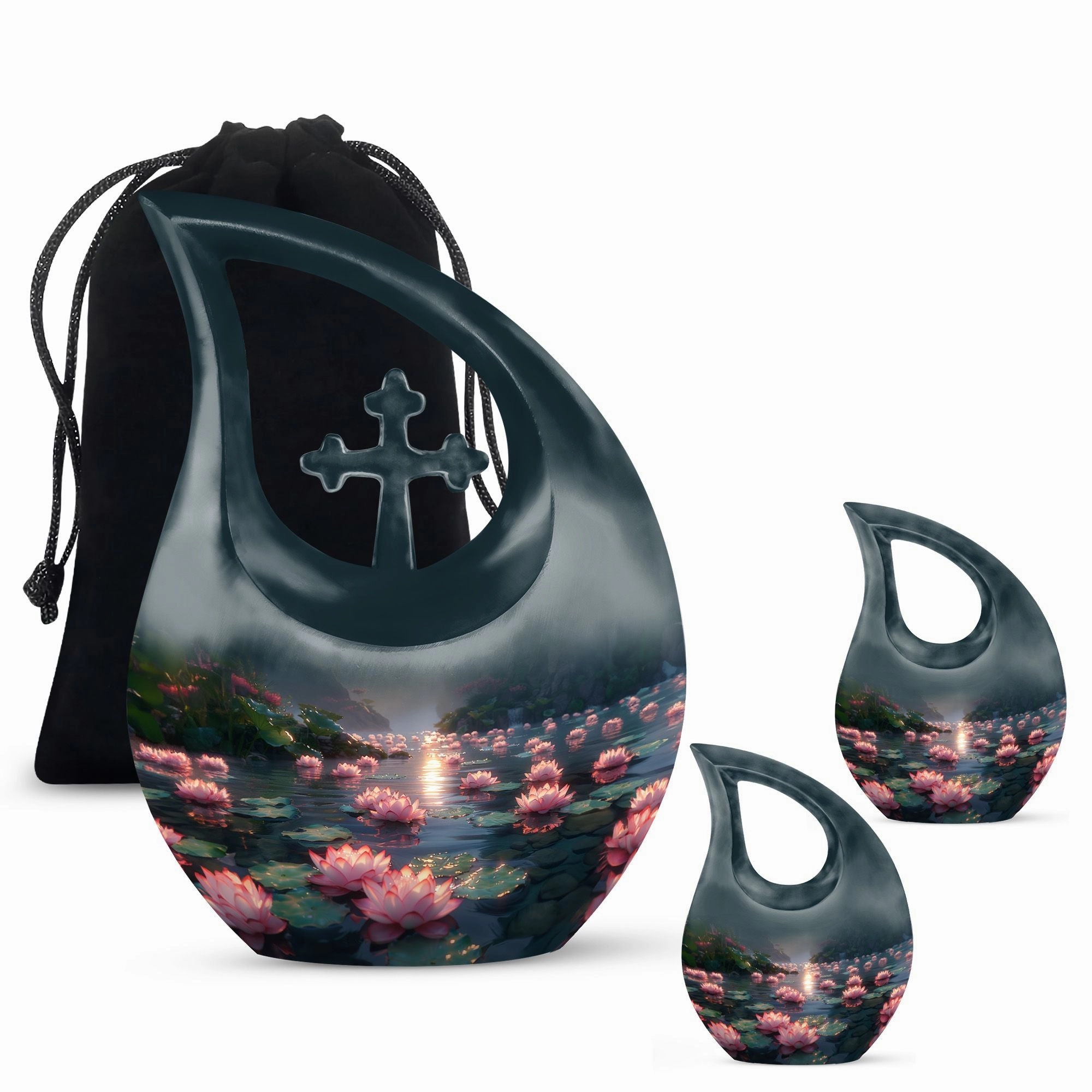 Lotus Urn: Adult Cremation Urn For Human Ashes Remans