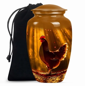 Loving Remembrance Chicken Urn For Storing Adult Human Ashes