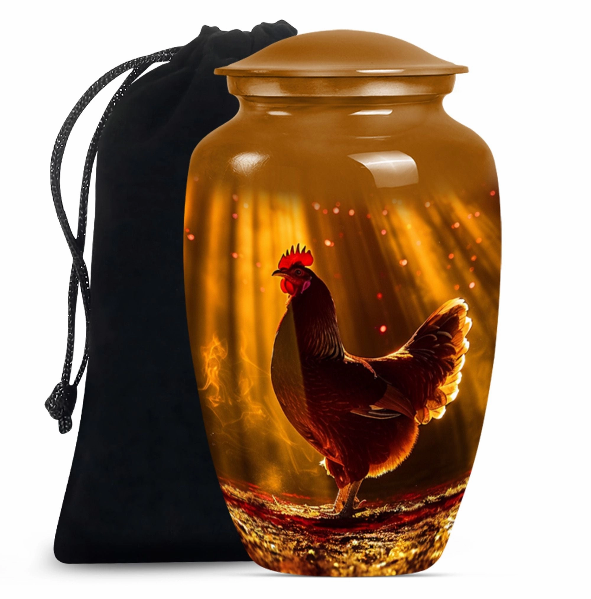 Loving Remembrance Chicken Urn For Storing Adult Human Ashes
